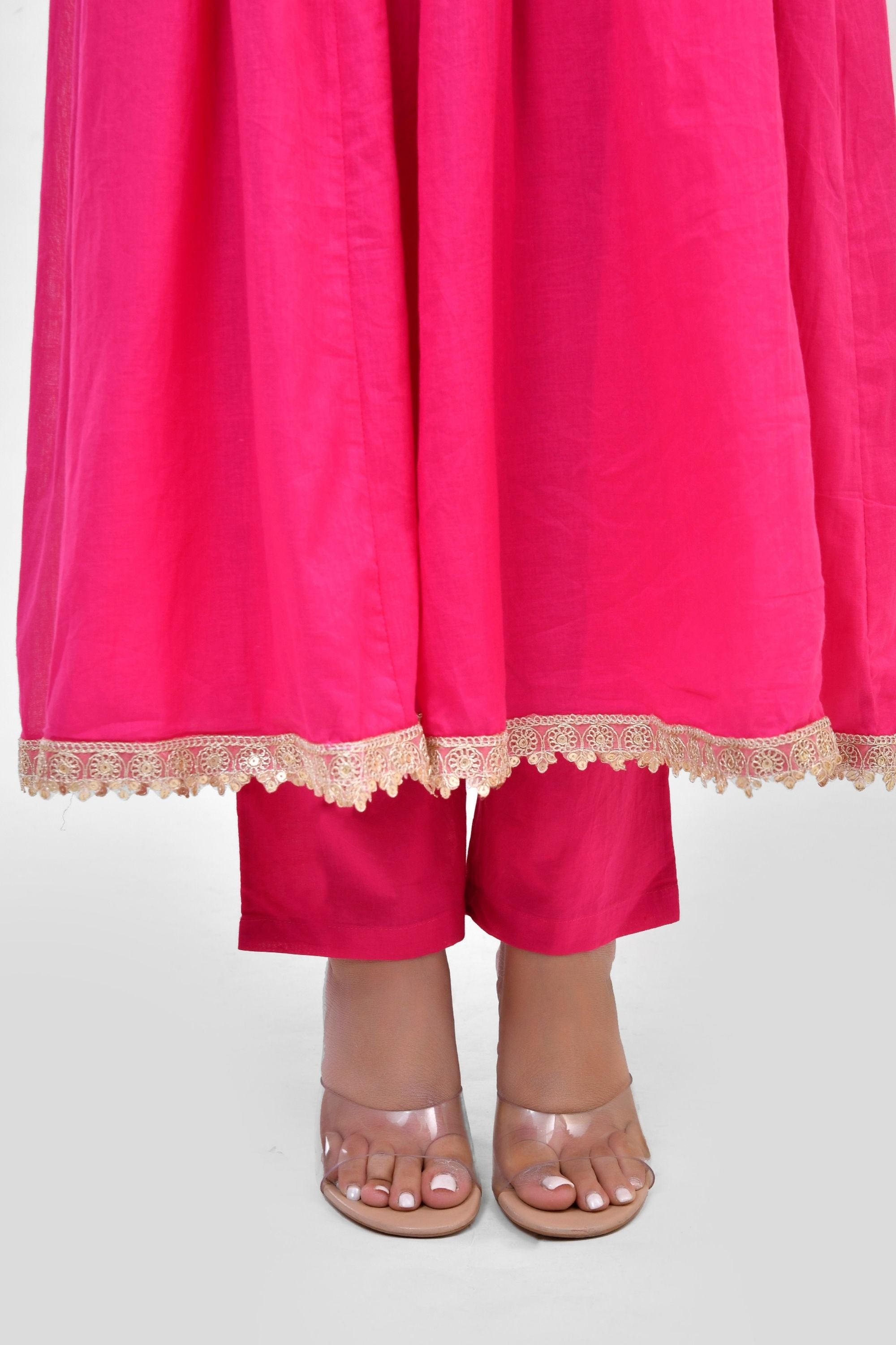 Anarkali with Pant & Dupatta Set