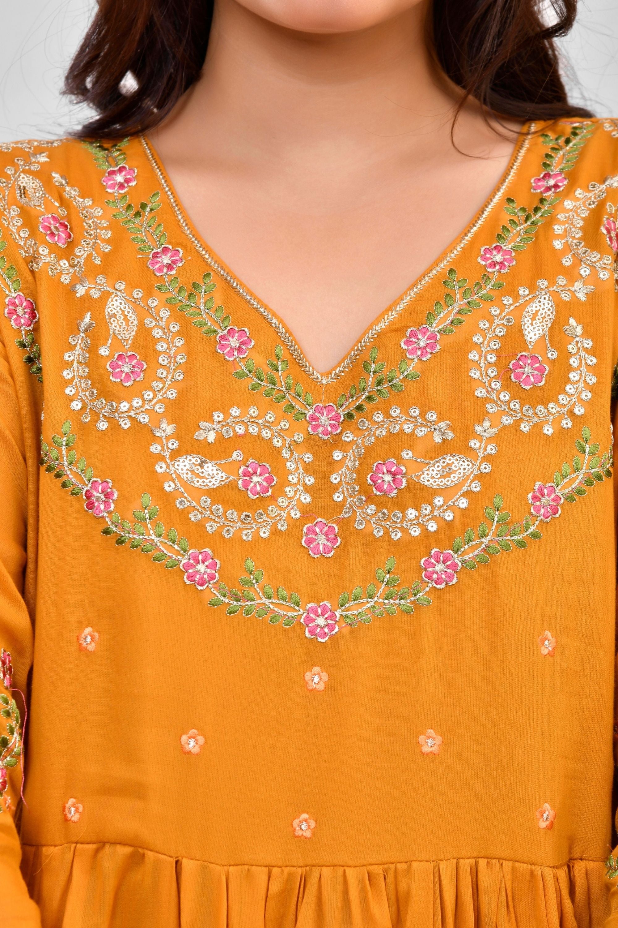 Anarkali with Pant & Dupatta Set