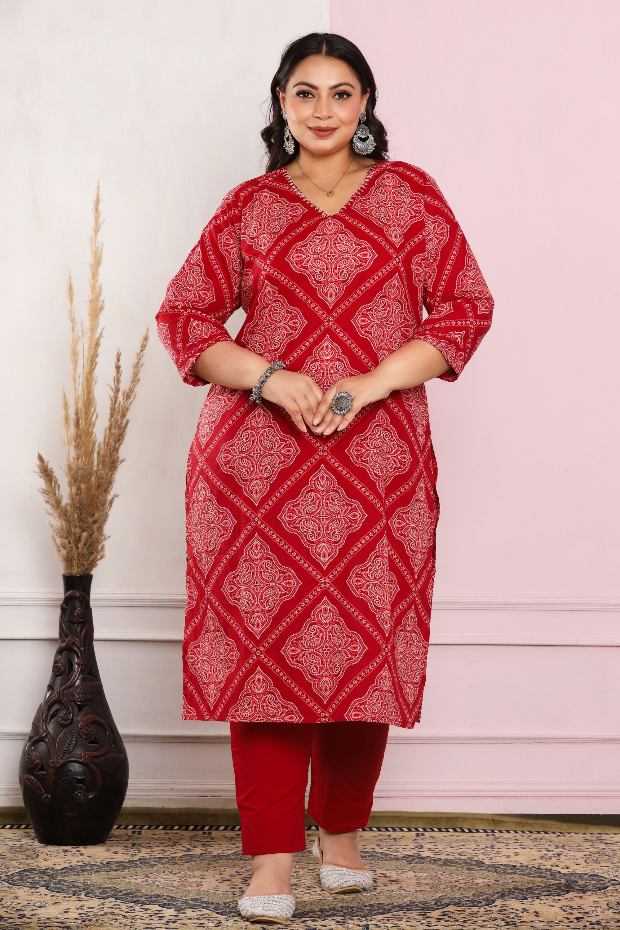 Bandhej Dupatta Pant Set