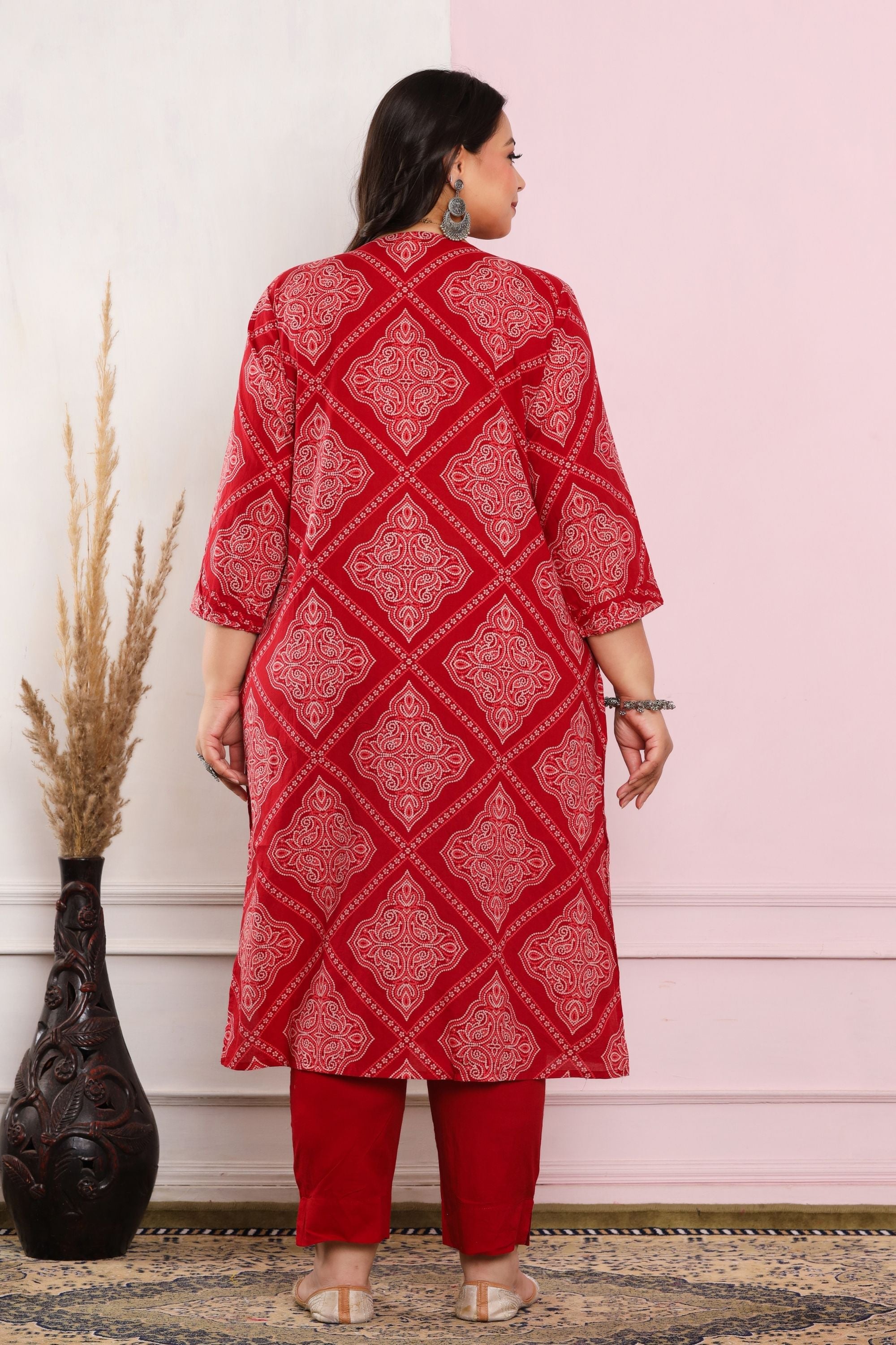 Bandhej Dupatta Pant Set