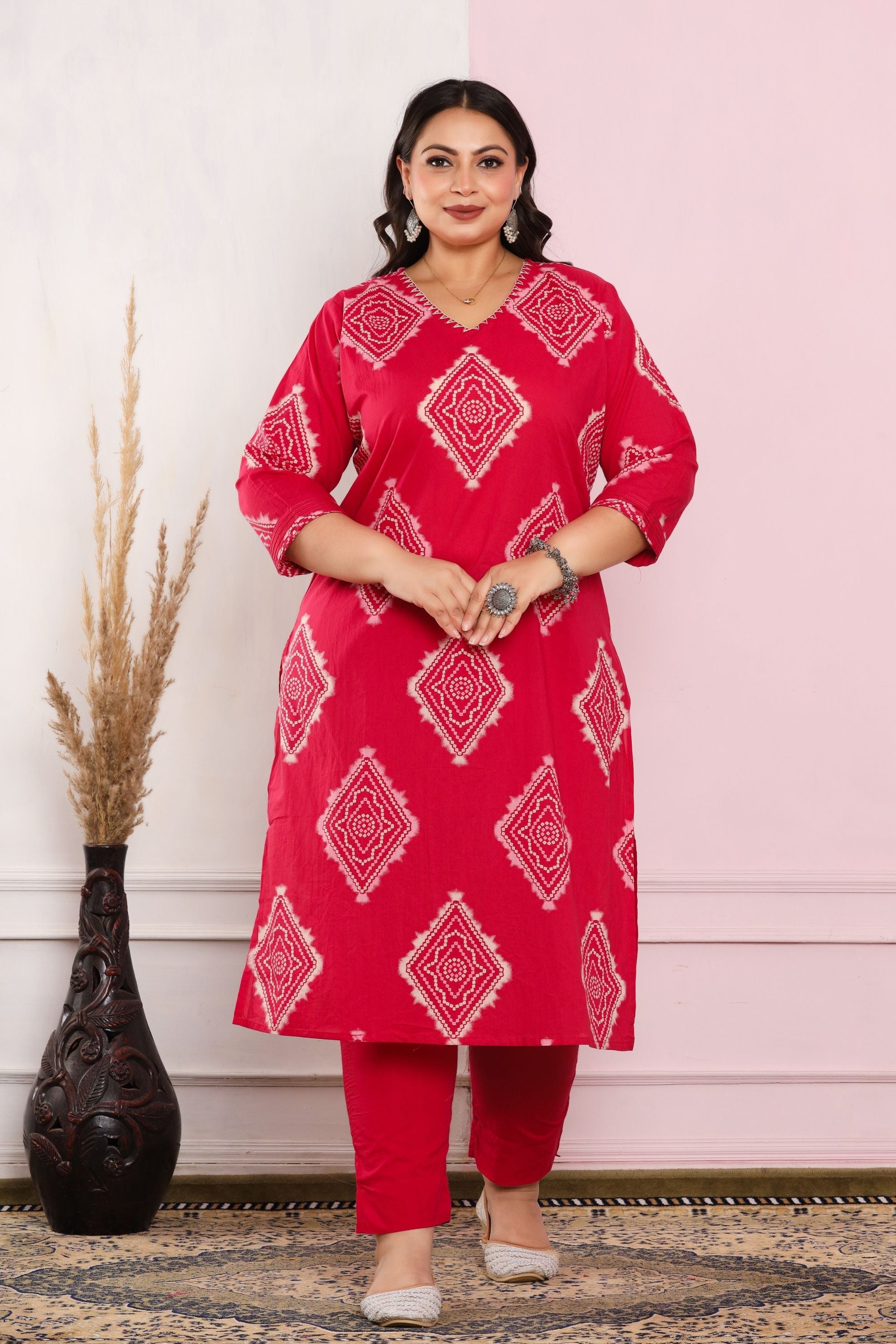 Bandhej Dupatta Pant Set