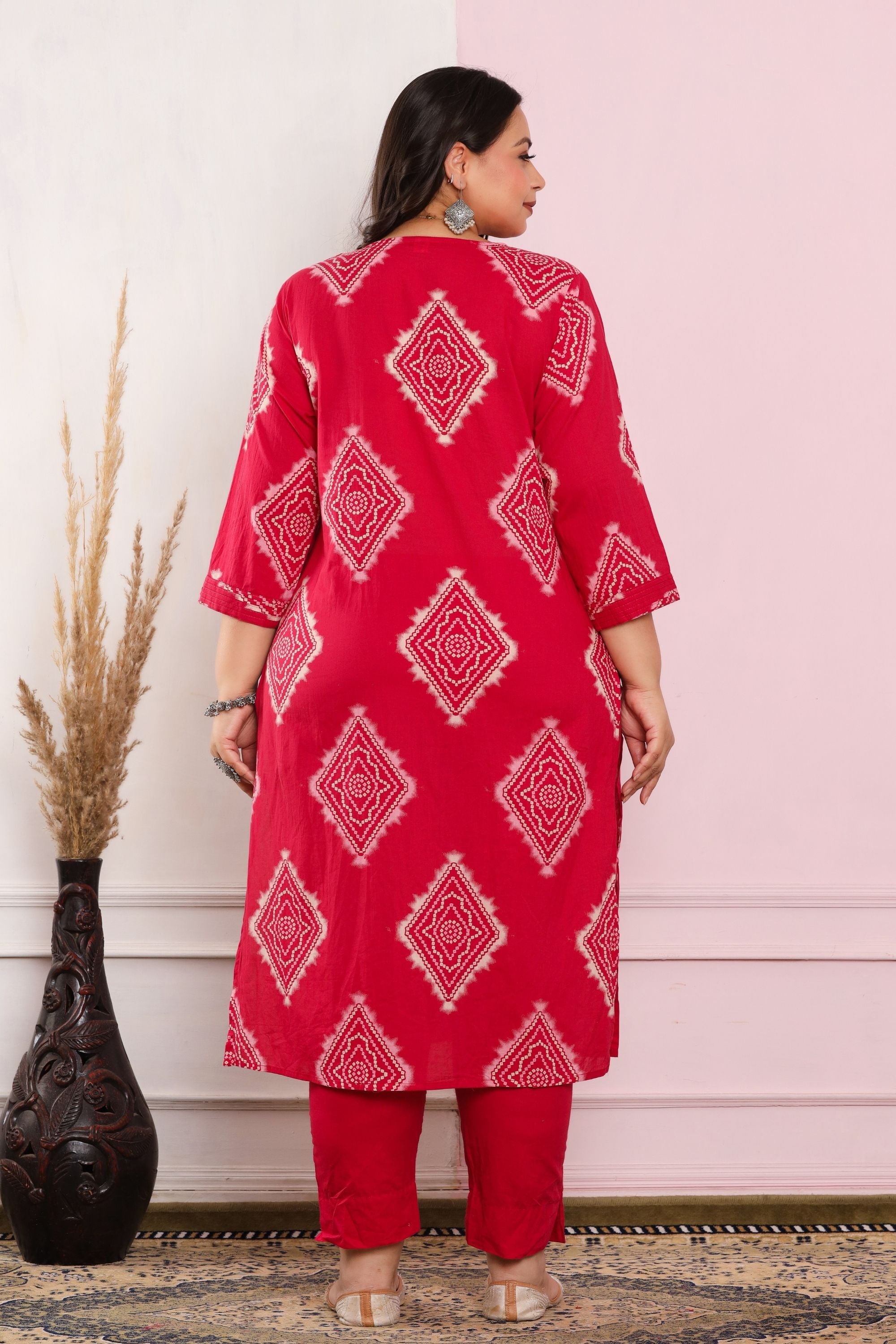 Bandhej Dupatta Pant Set