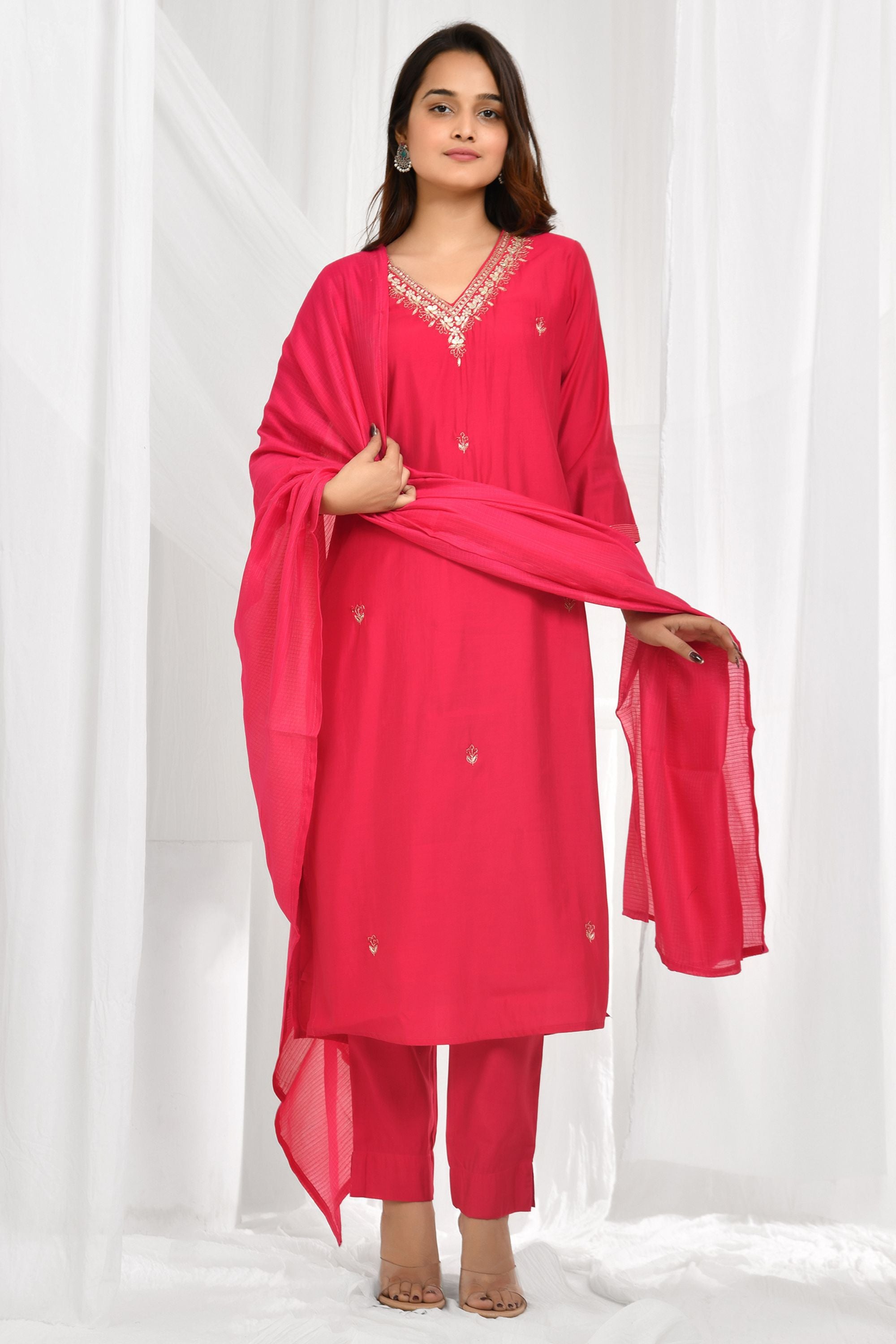 Rani Dupatta Pant Set