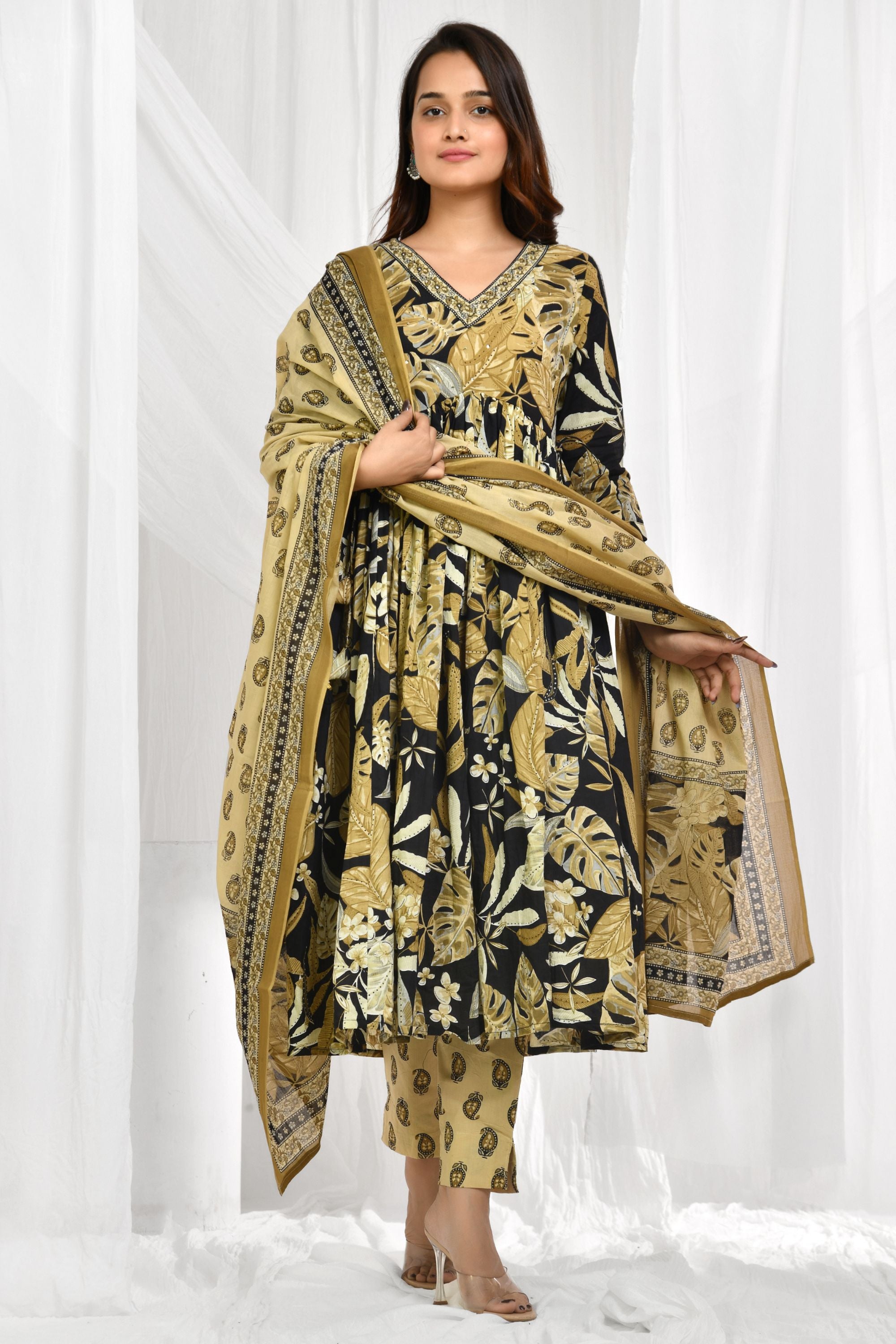 Anarkali Dupatta Set