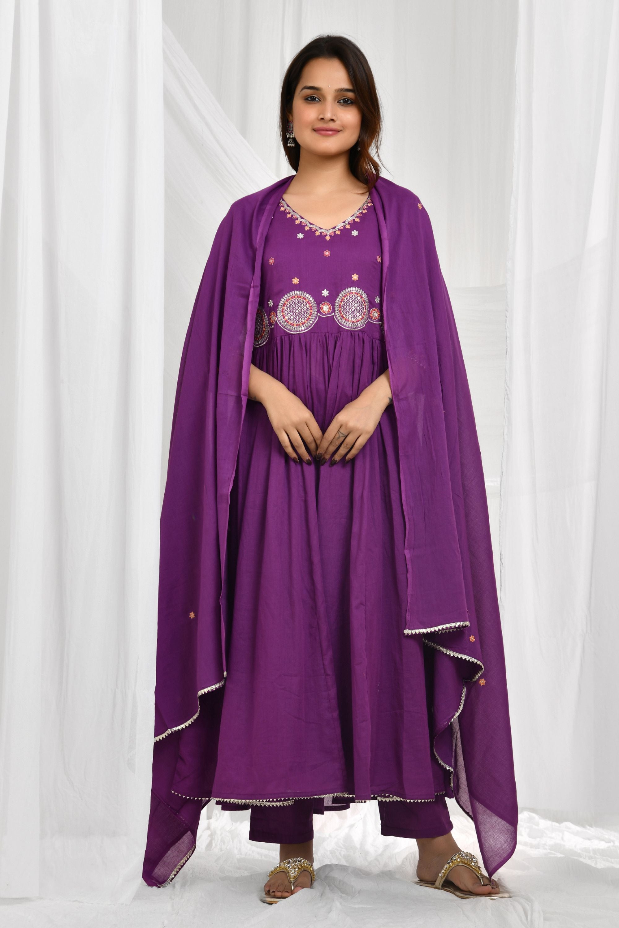 Anarkali Dupatta Set