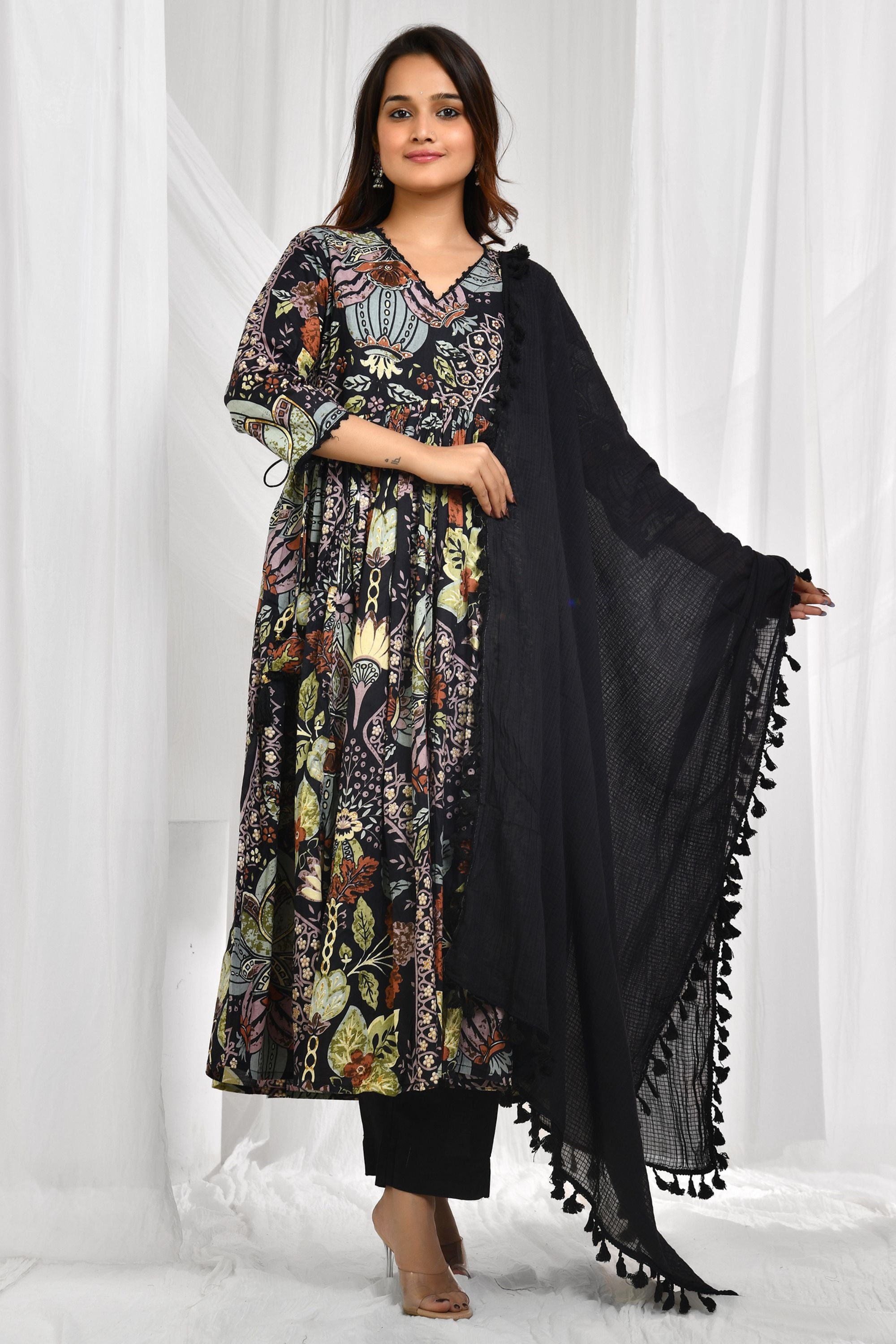 Anarkali Dupatta Set