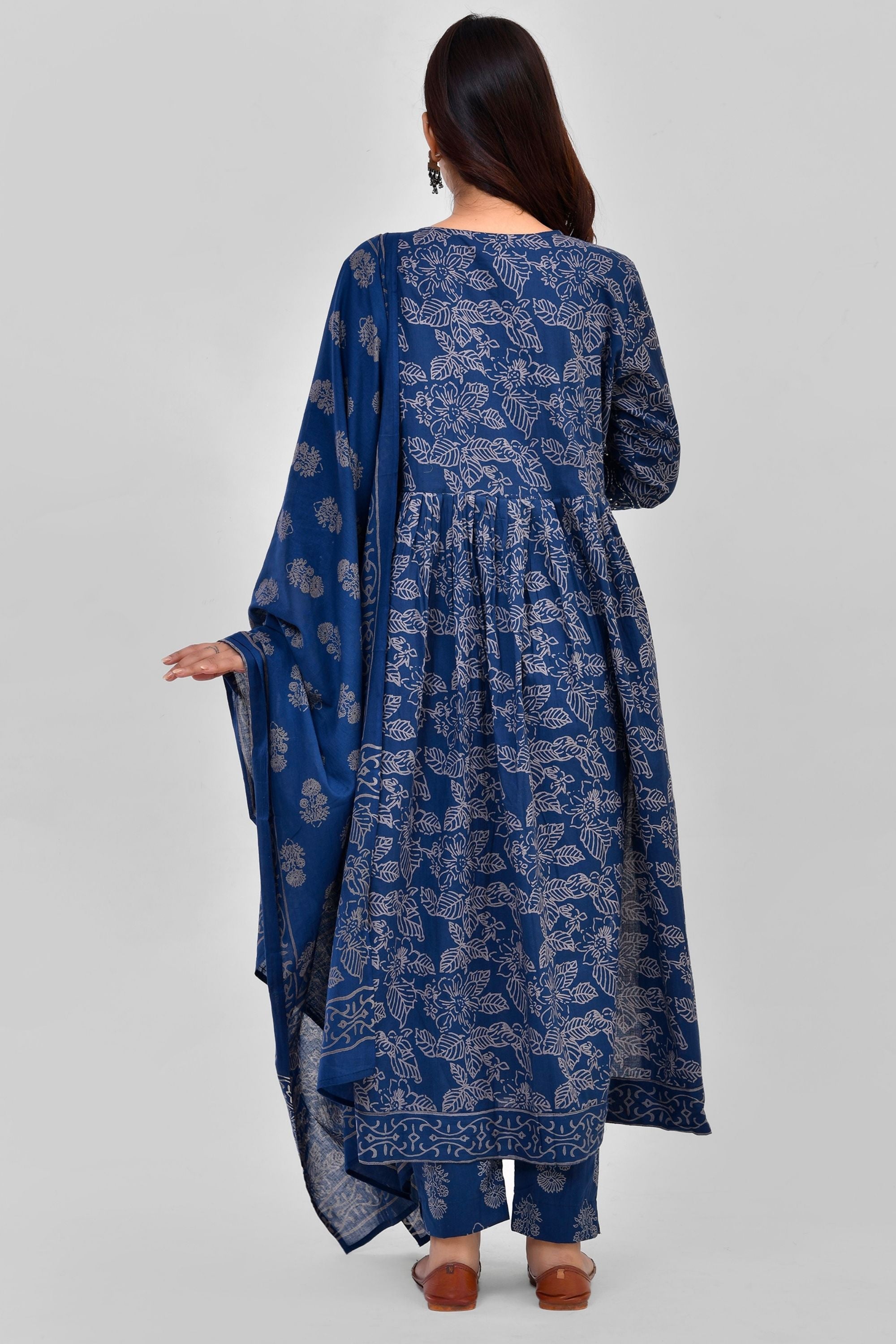Block Print Dupatta Pant Set
