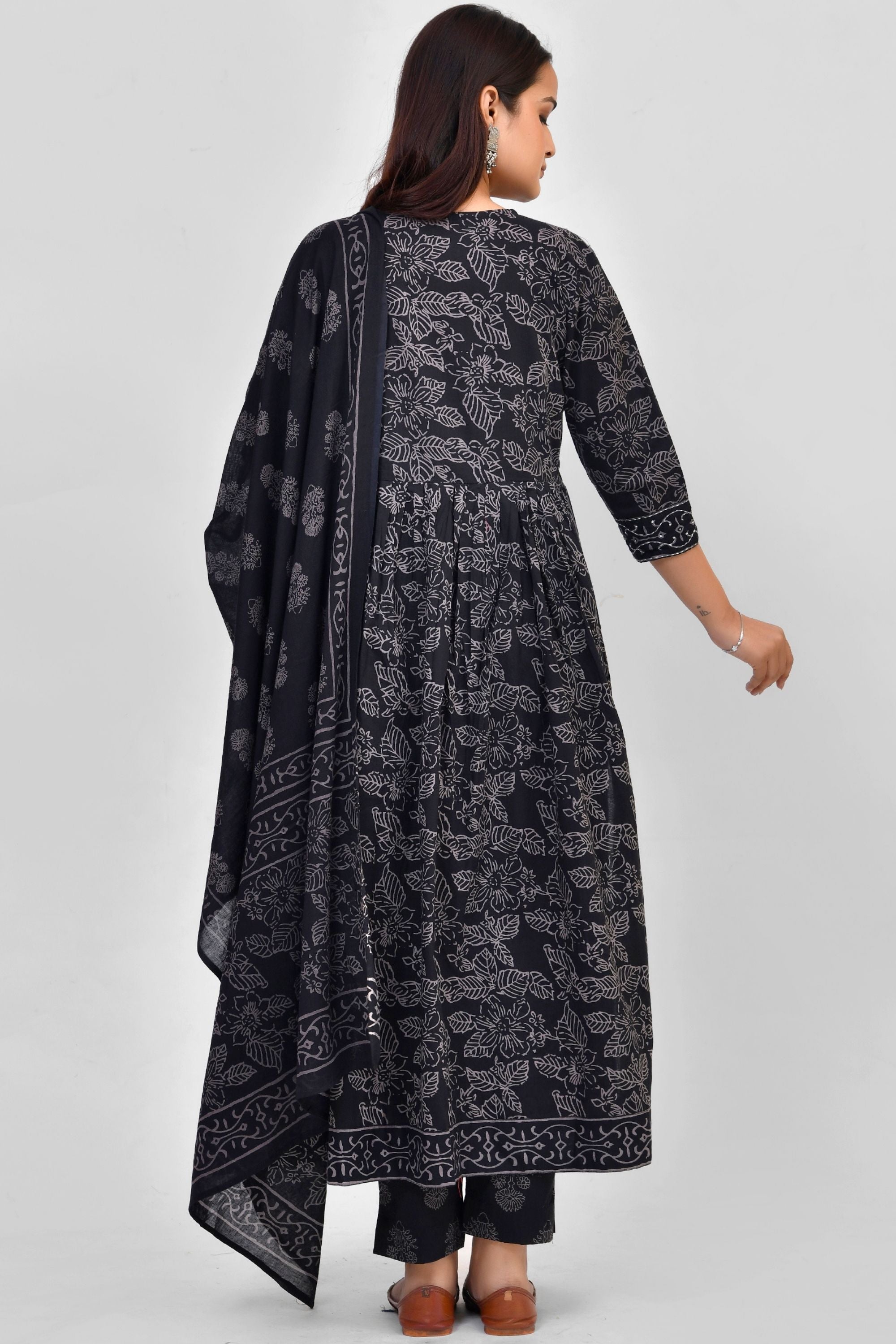 Block Print Dupatta Pant Set