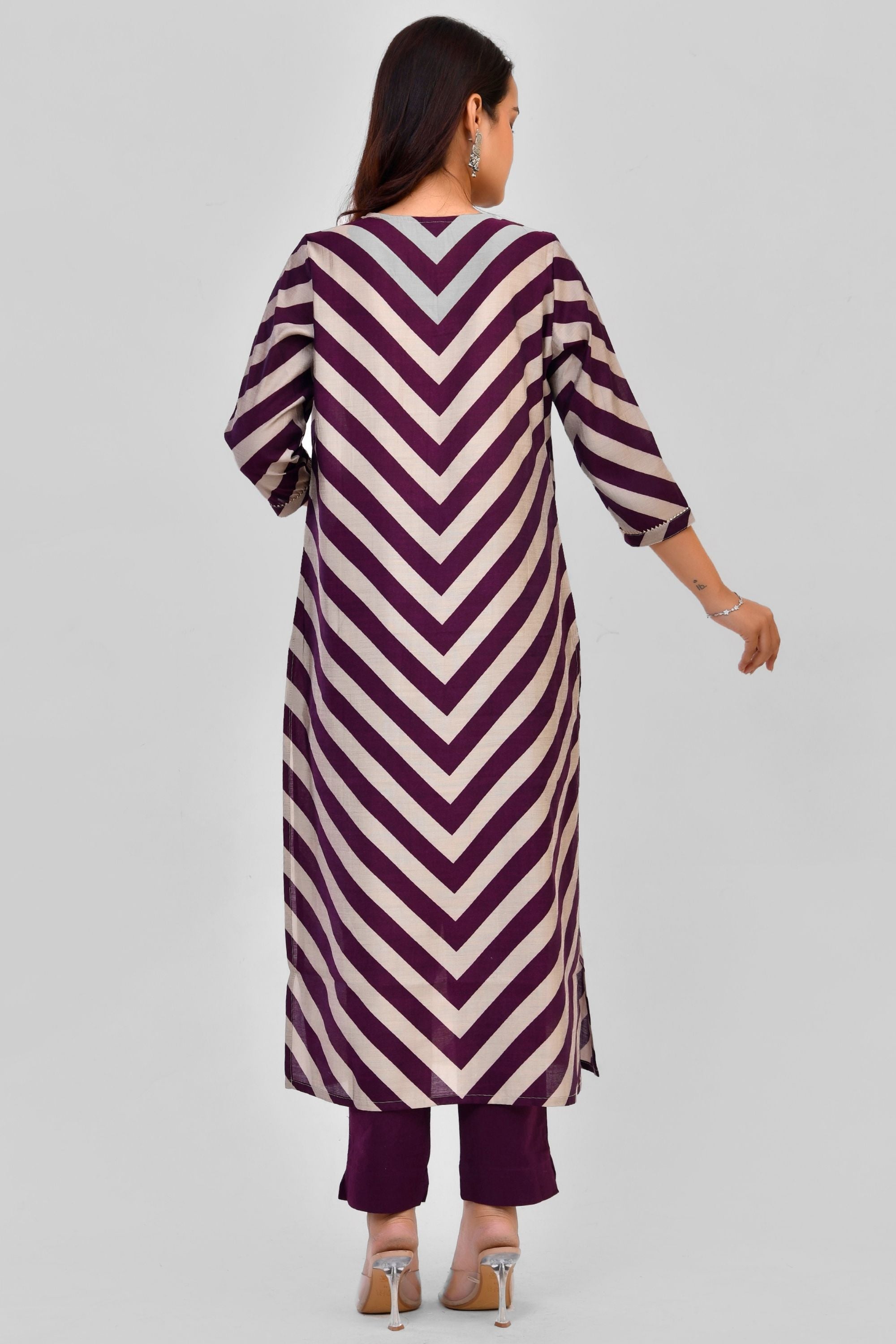 Muslin Silk Kurti Pant Set