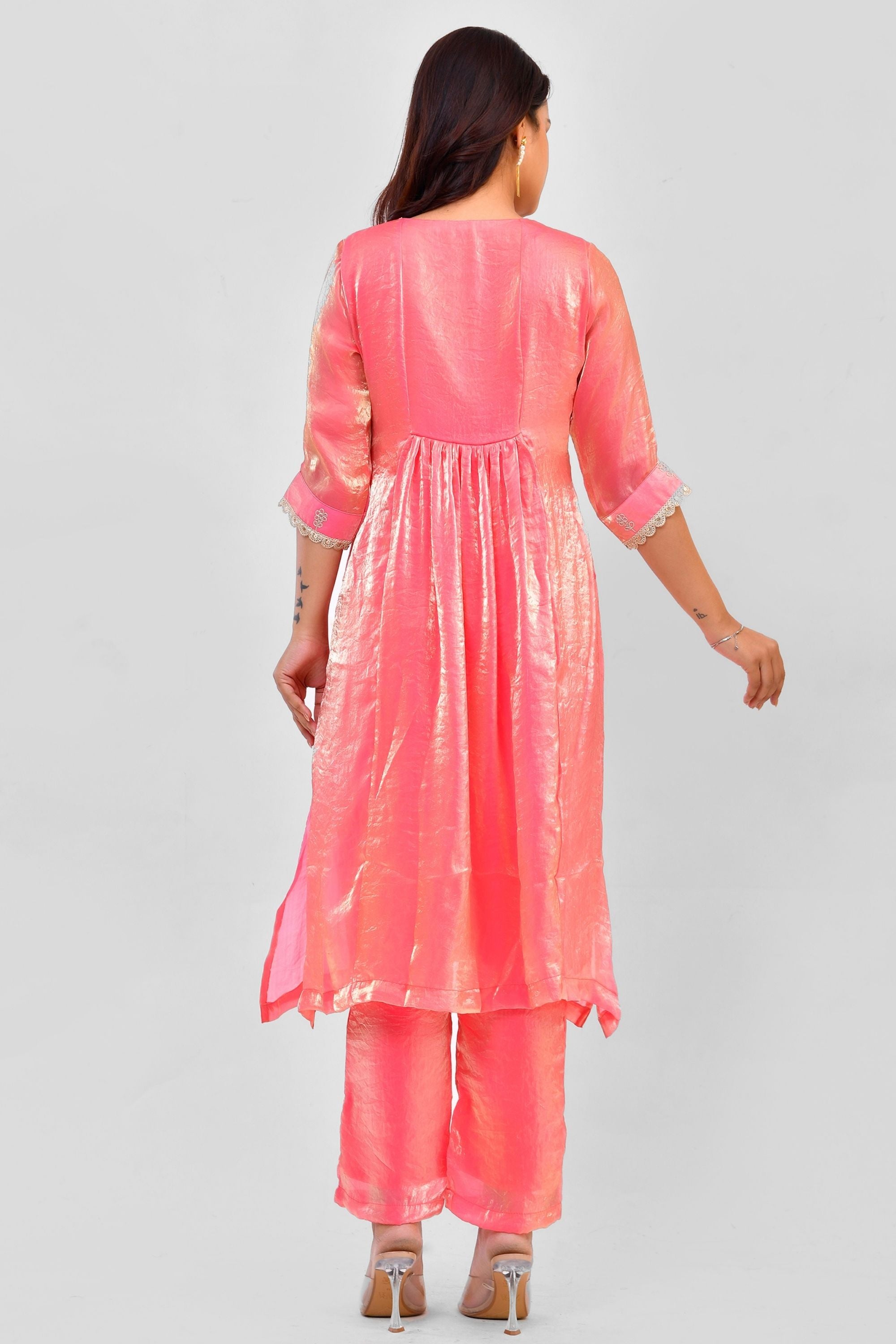 Tissue Kurti Pant Set