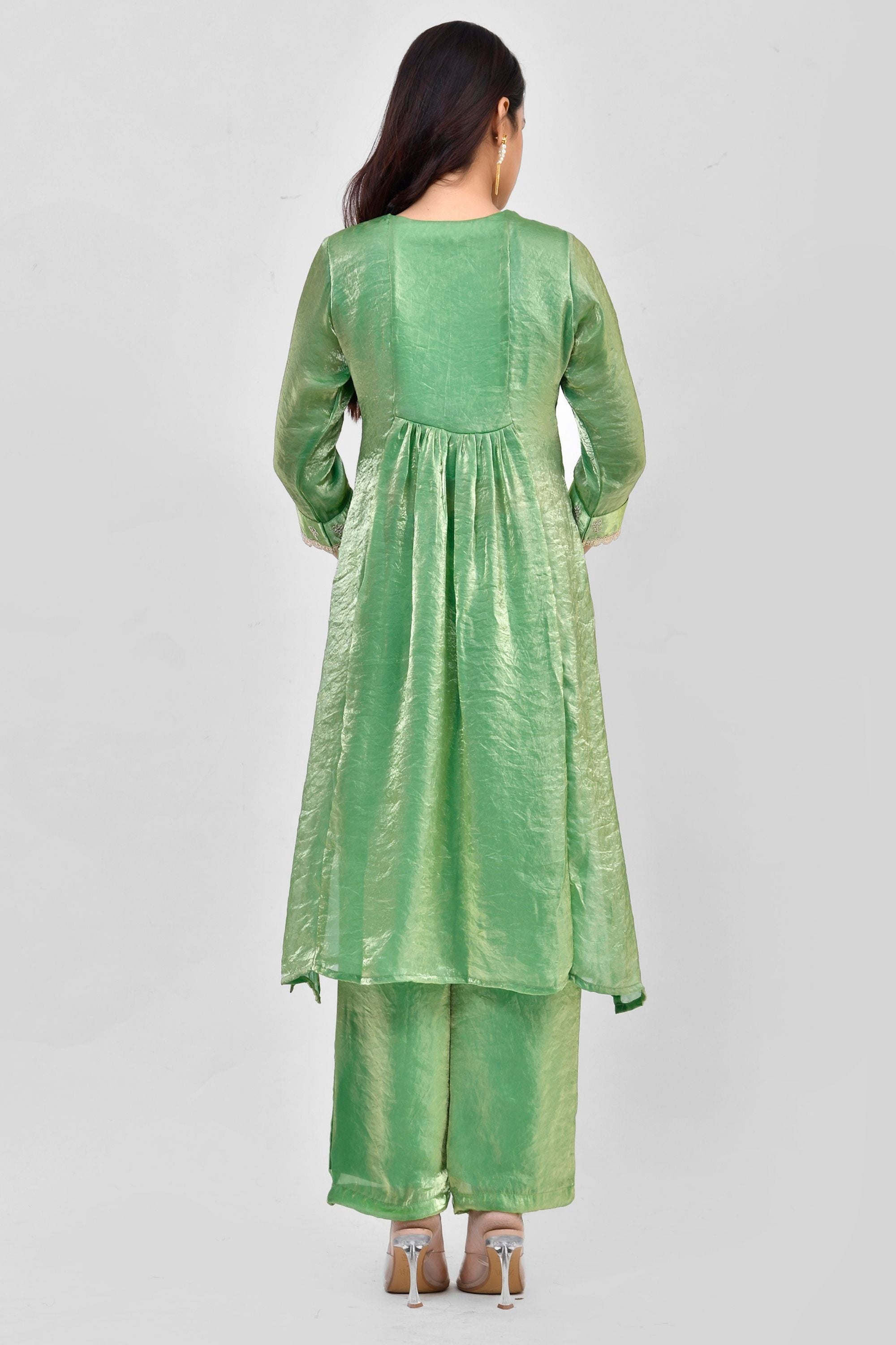 Tissue Kurti Pant Set