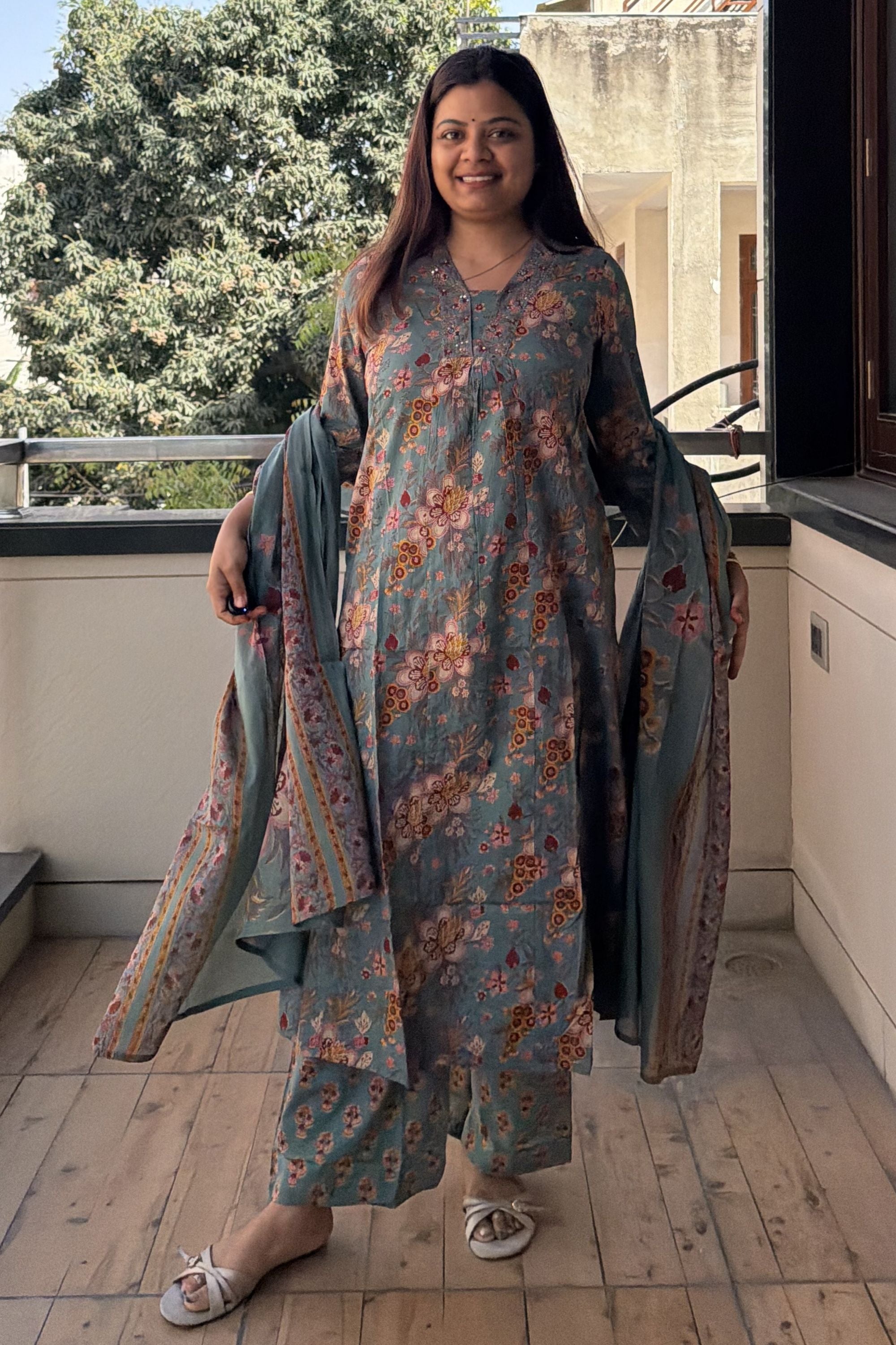Dupatta Pant Set