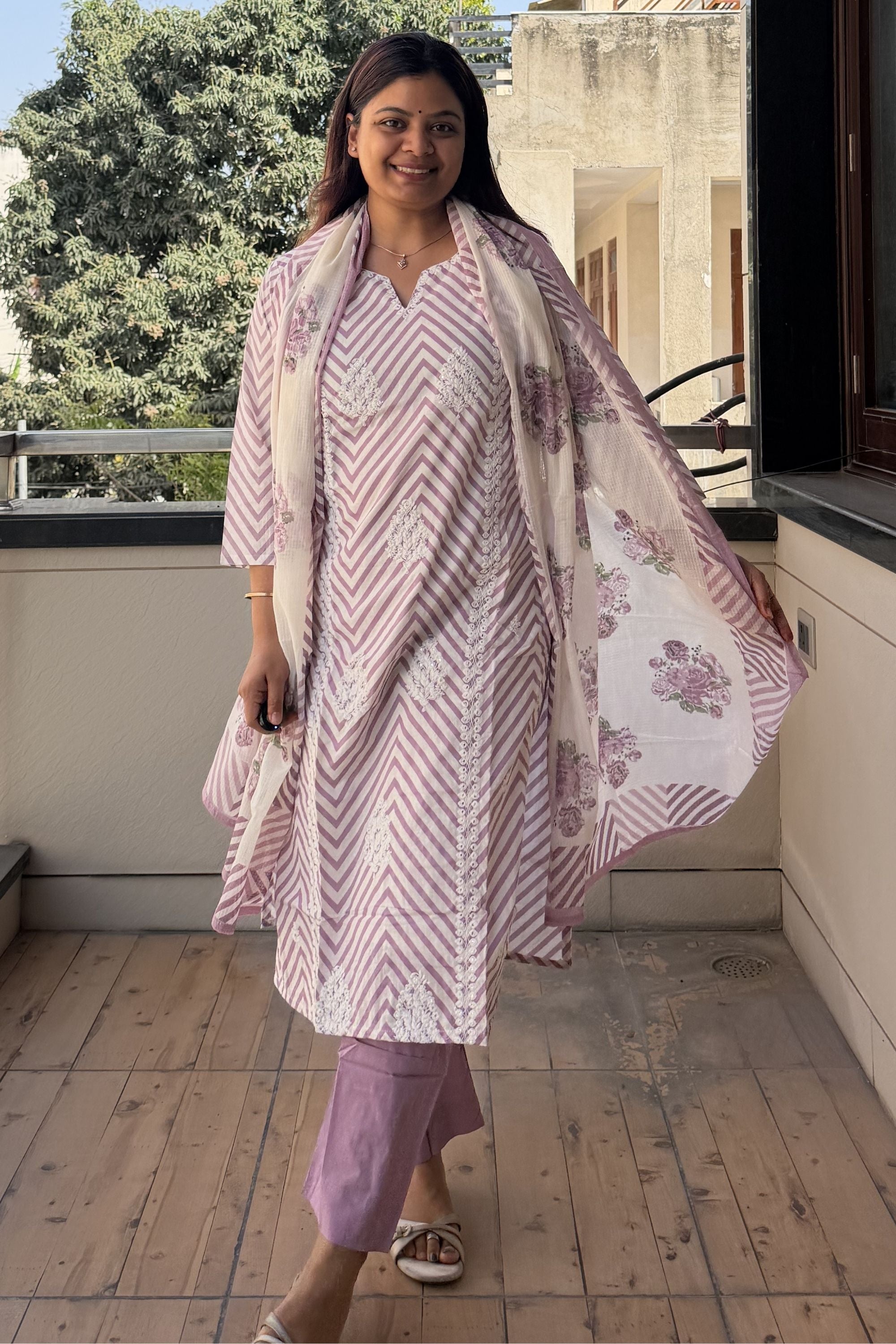 Dupatta Pant Set