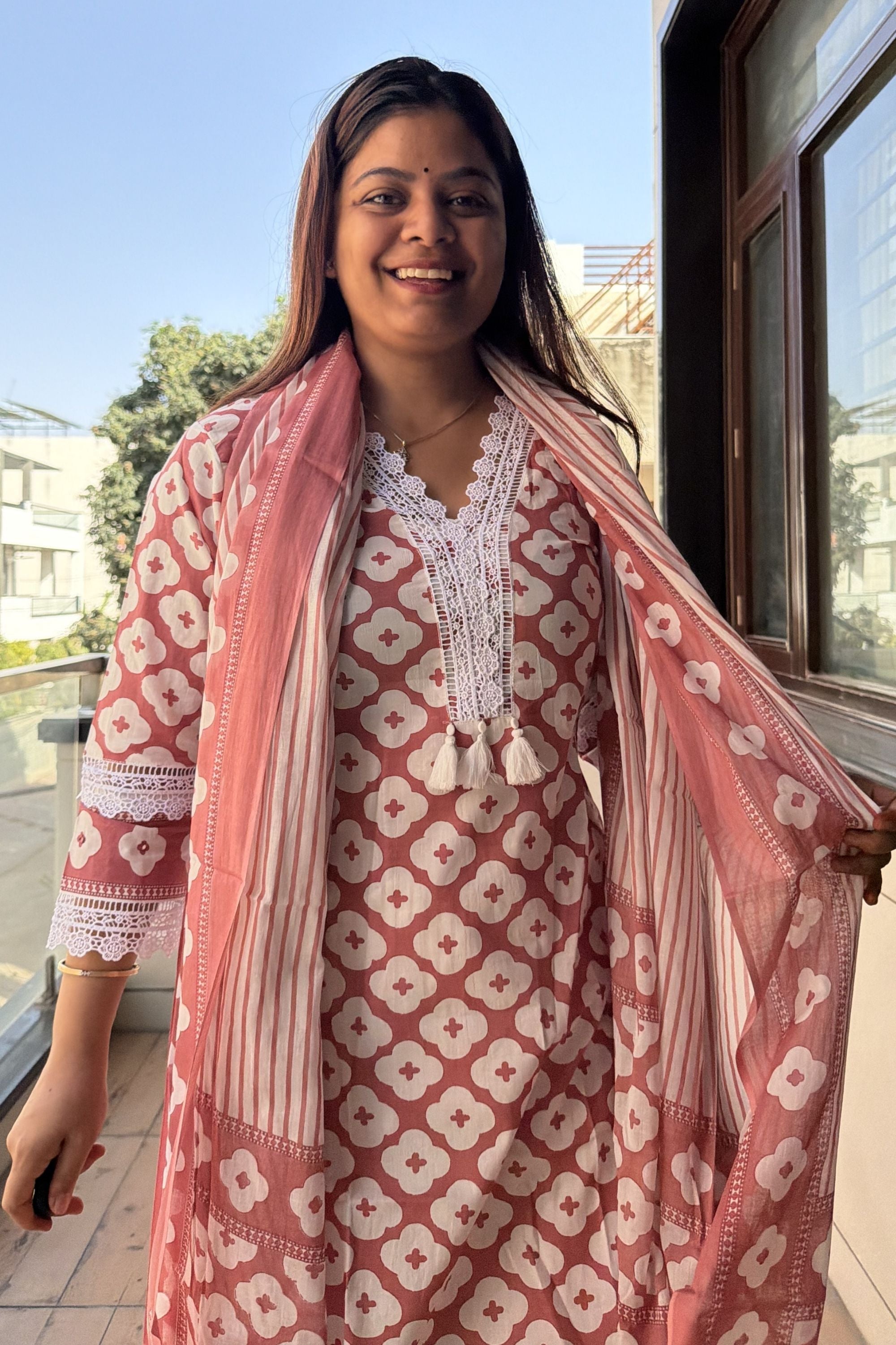 Dupatta Pant Set