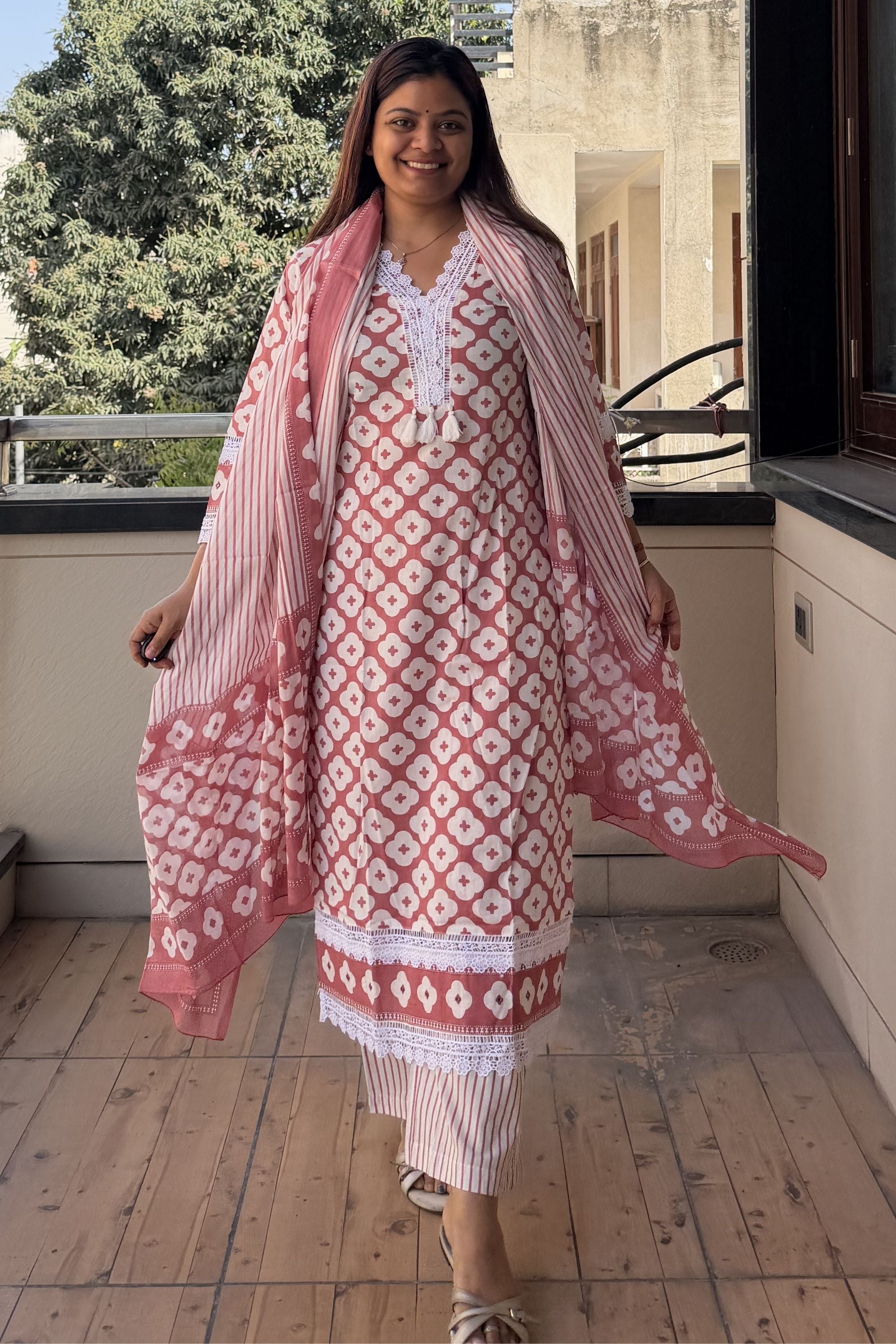Dupatta Pant Set