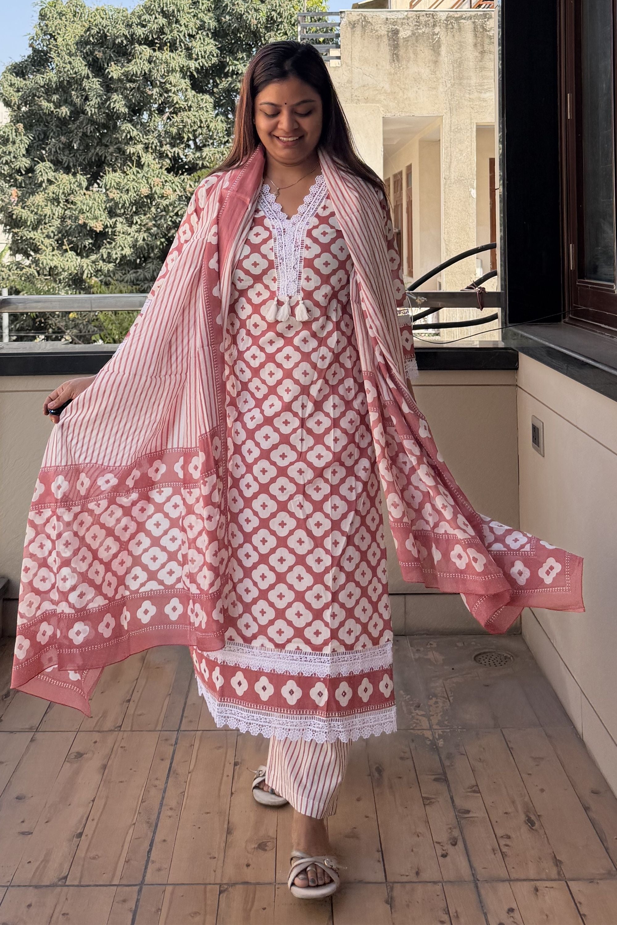 Dupatta Pant Set