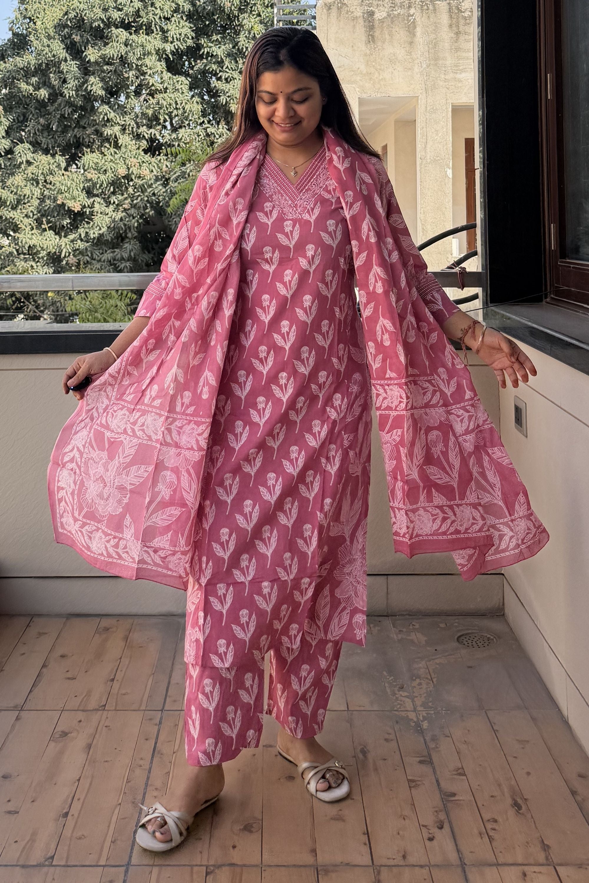 Dupatta Pant Set