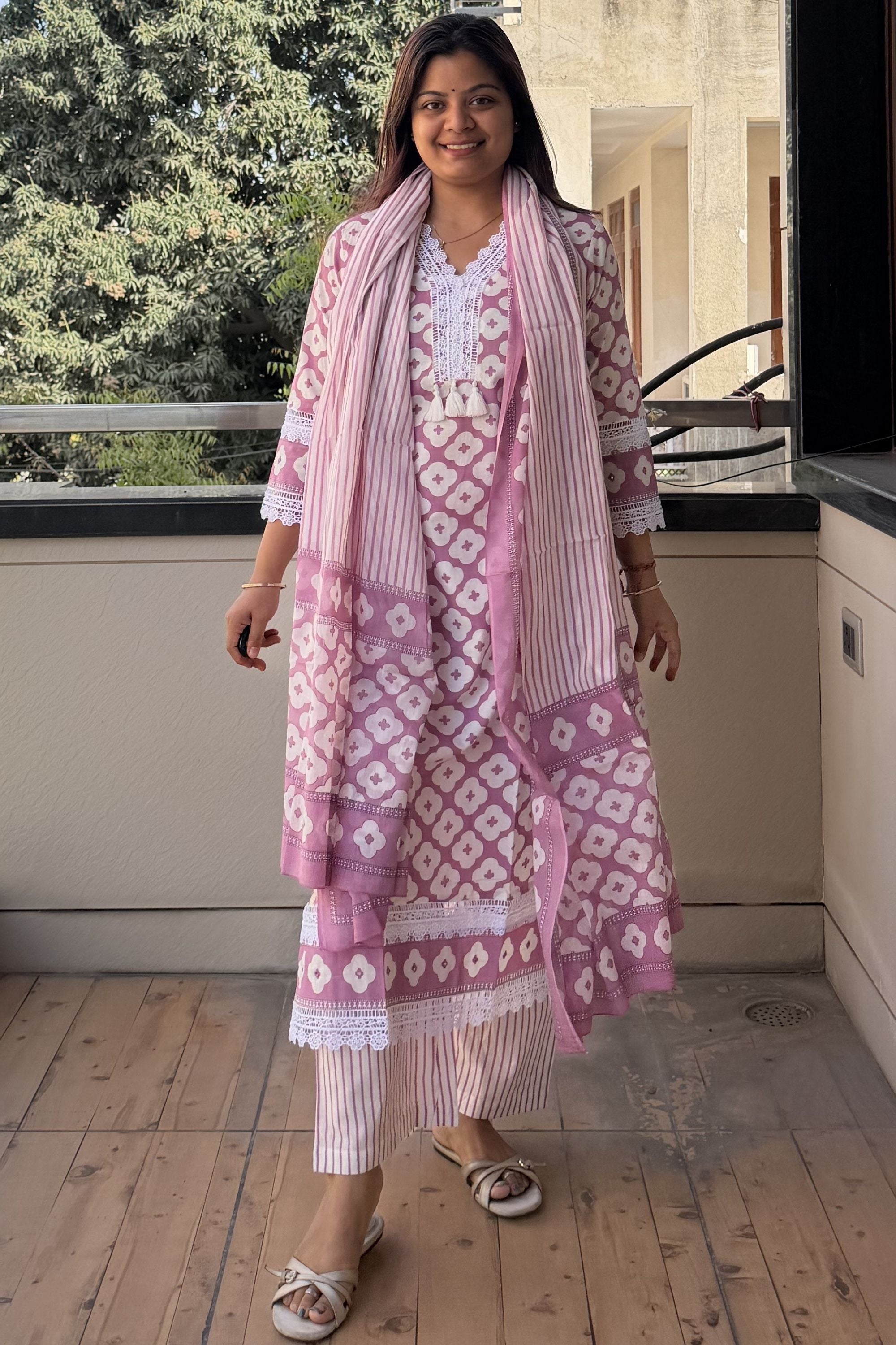 Dupatta Pant Set