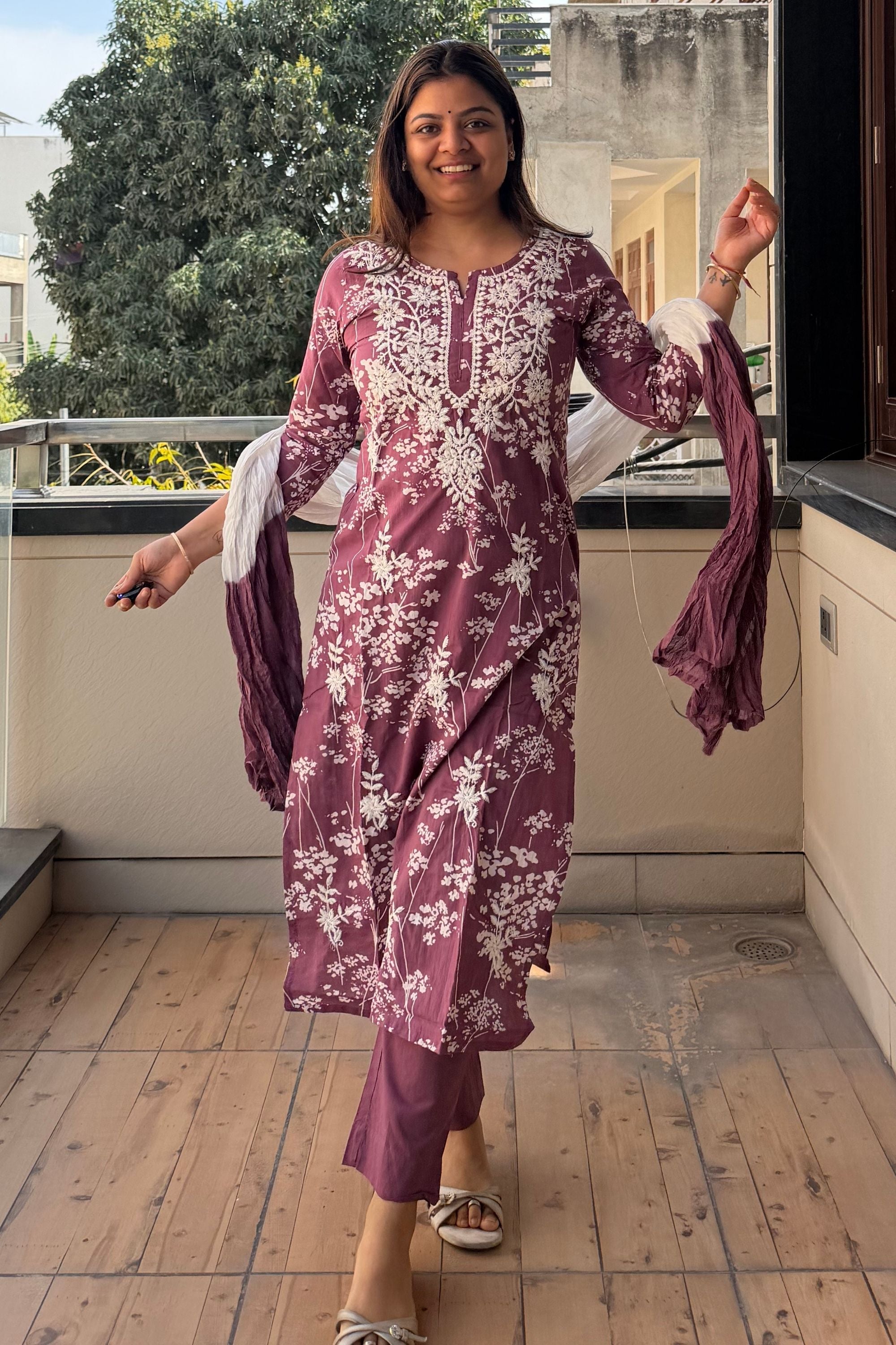 Dupatta Pant Set