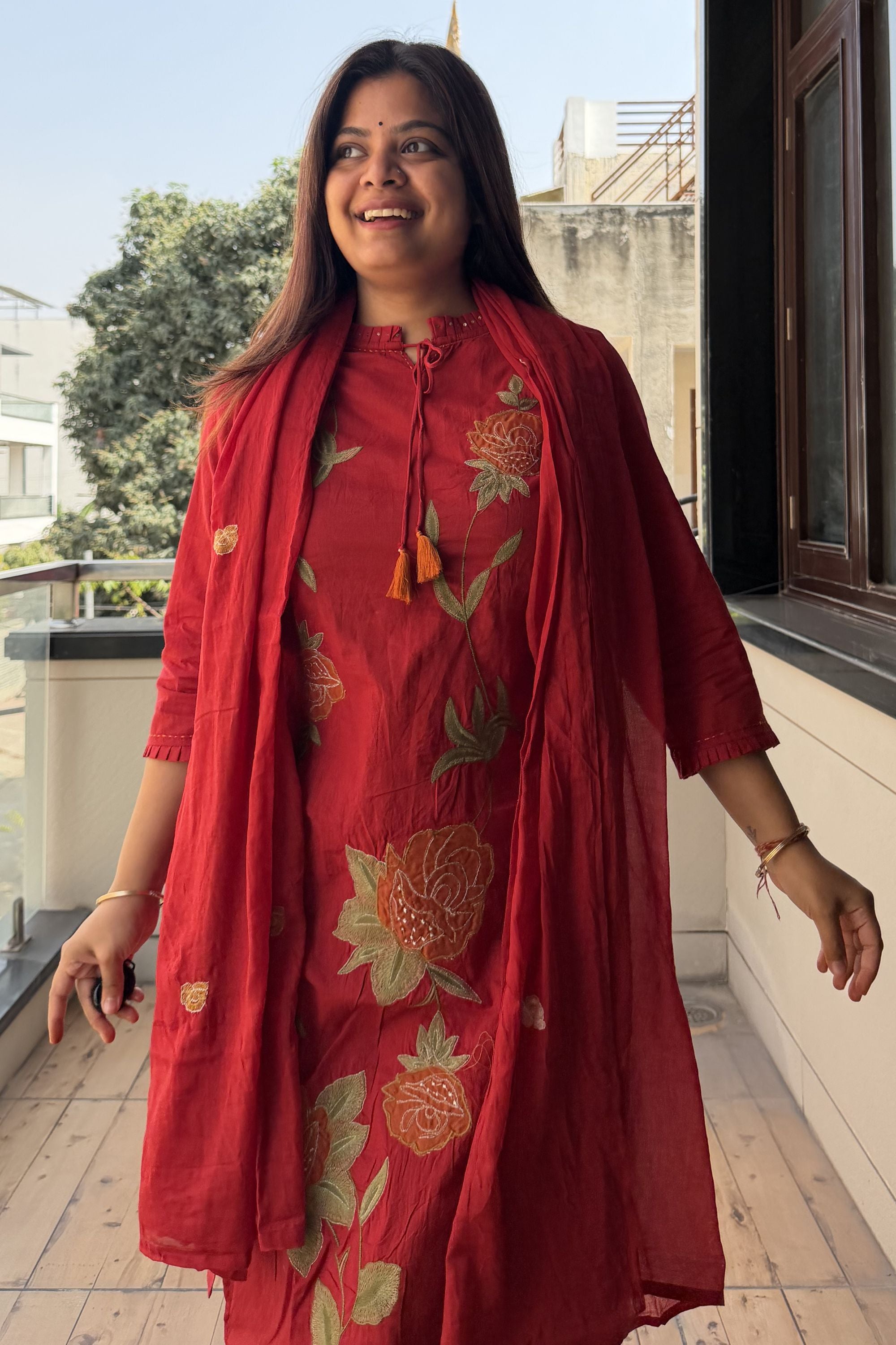 Dupatta Pant Set