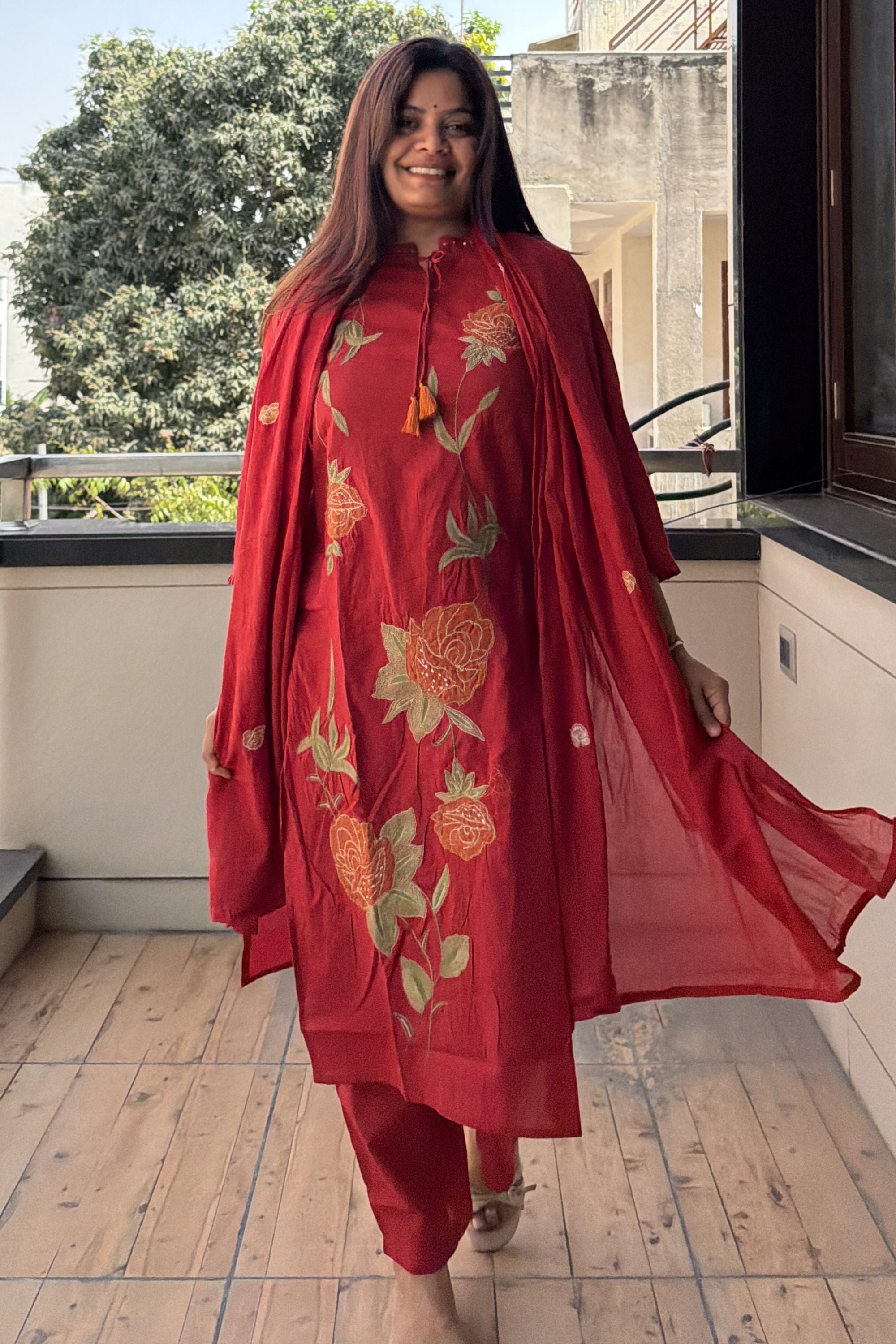 Dupatta Pant Set