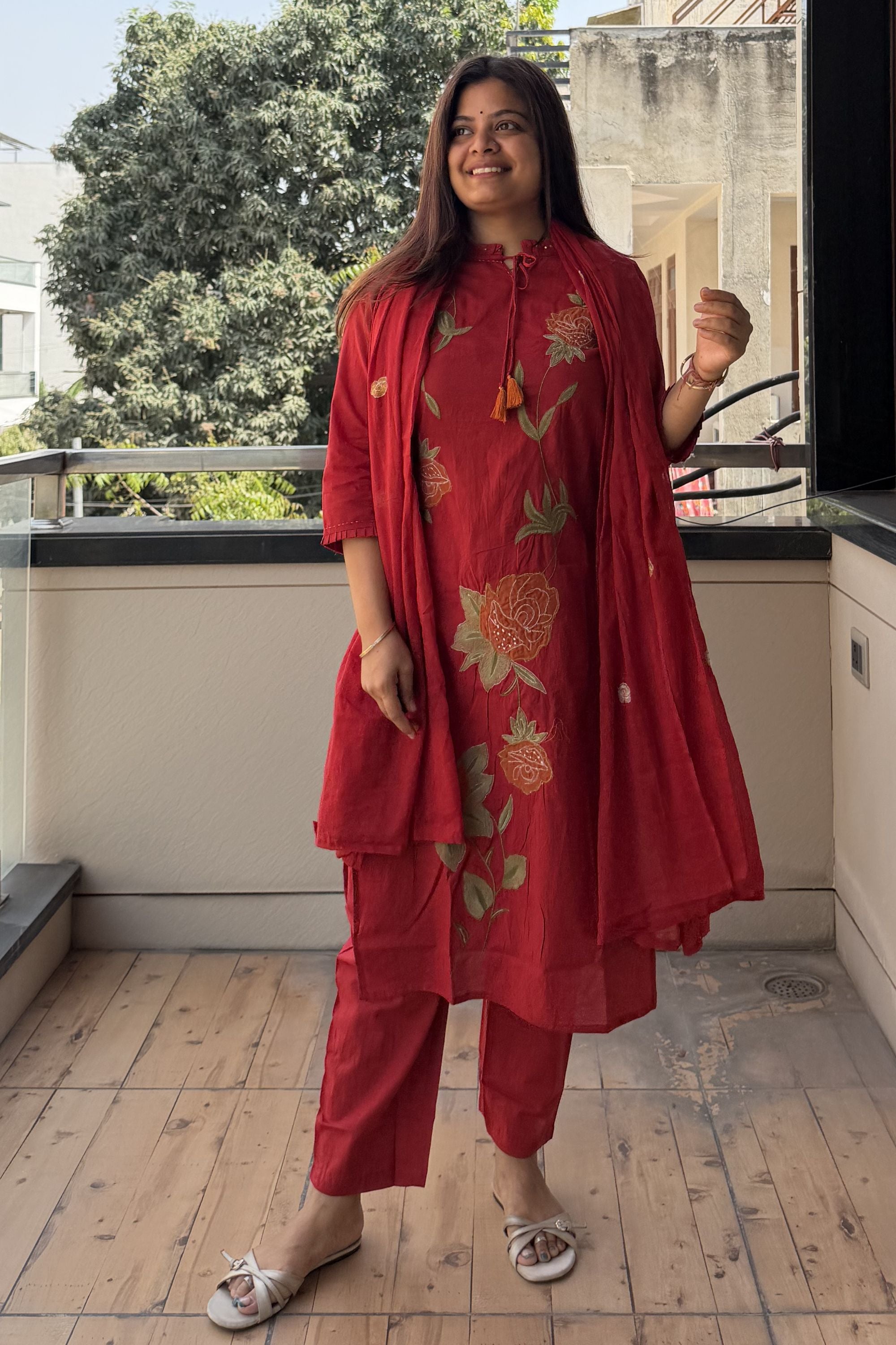 Dupatta Pant Set