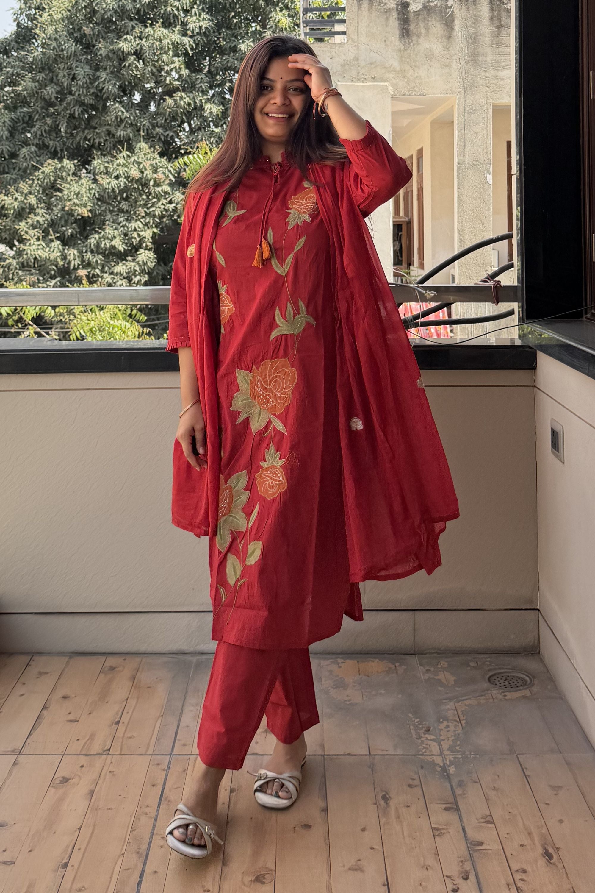 Dupatta Pant Set