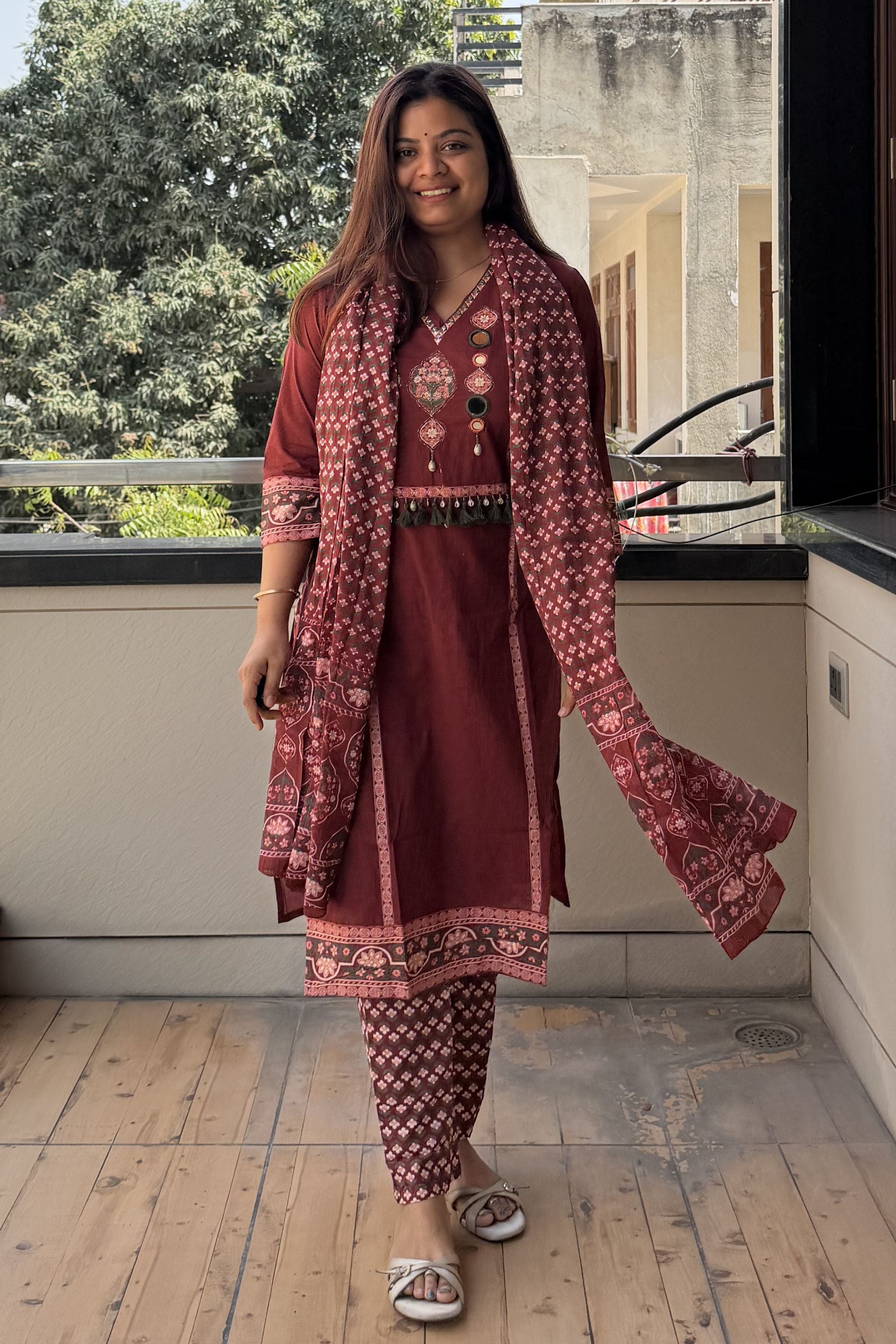 Dupatta Pant Set