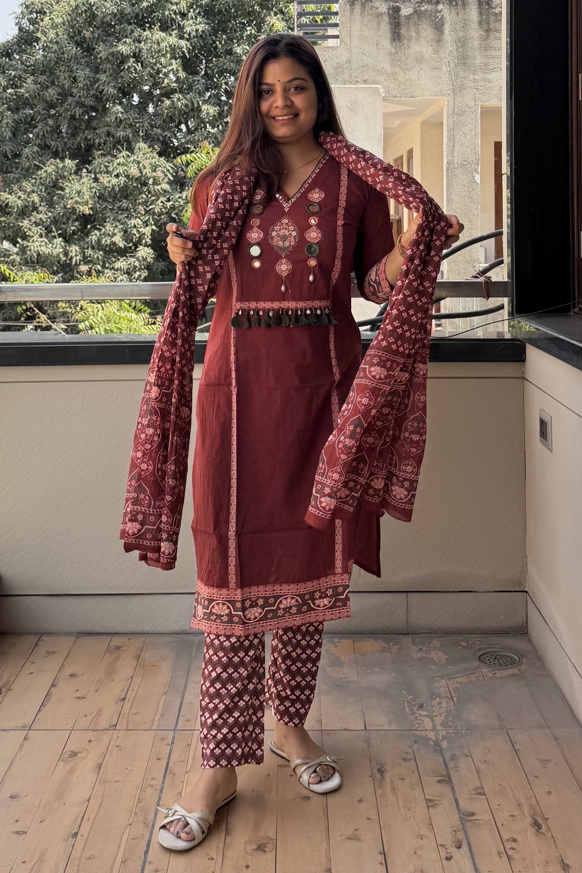 Dupatta Pant Set