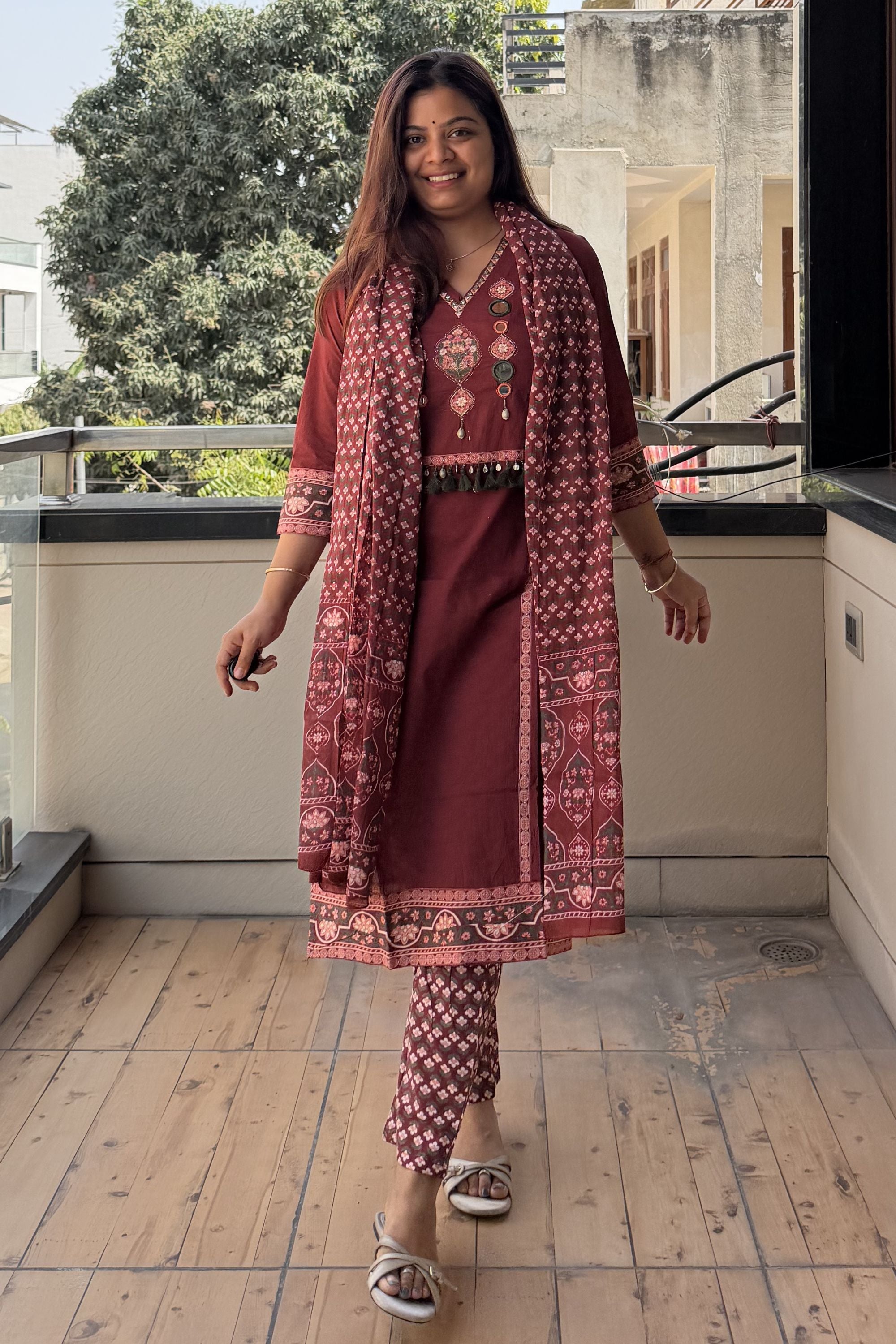 Dupatta Pant Set
