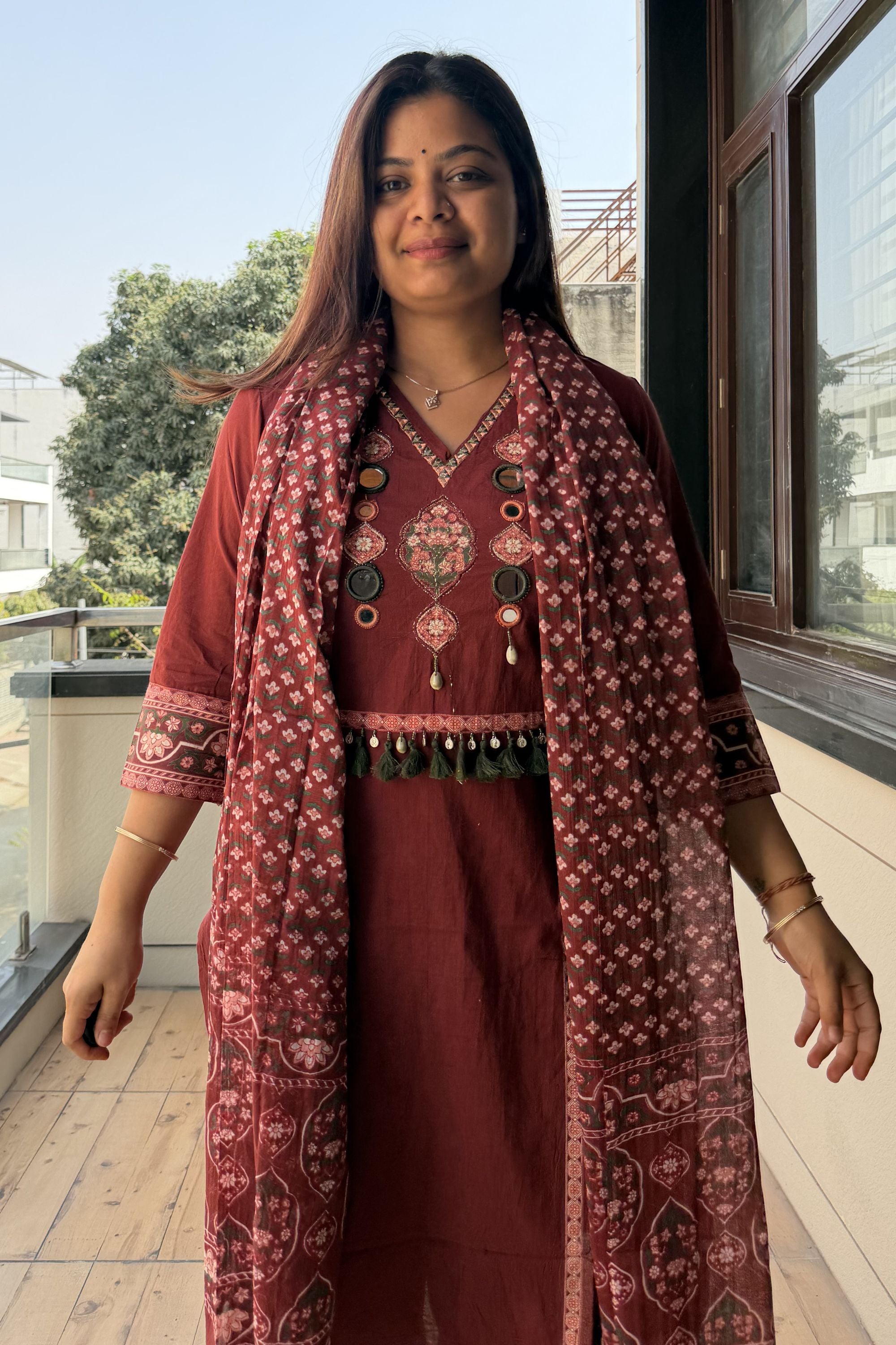 Dupatta Pant Set