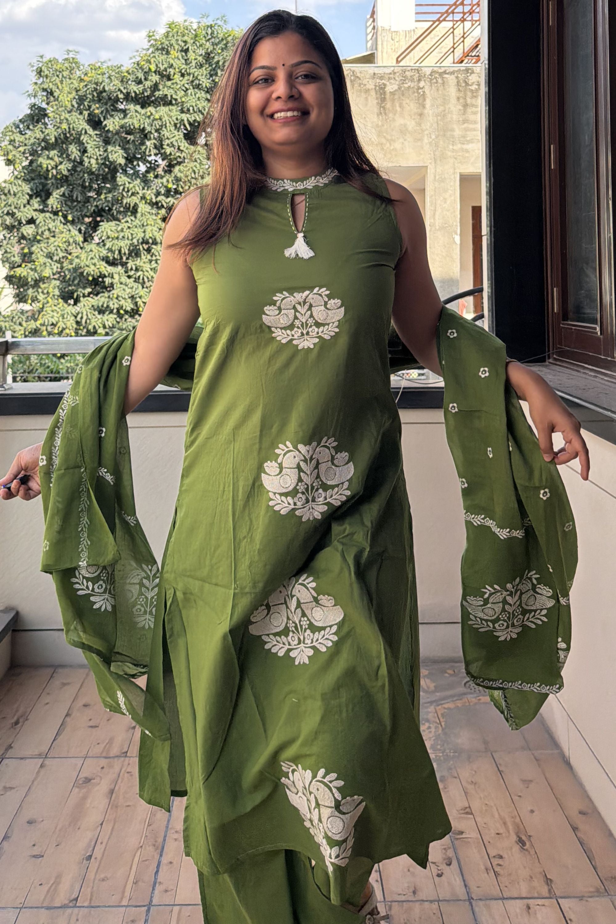 Dupatta Pant Set