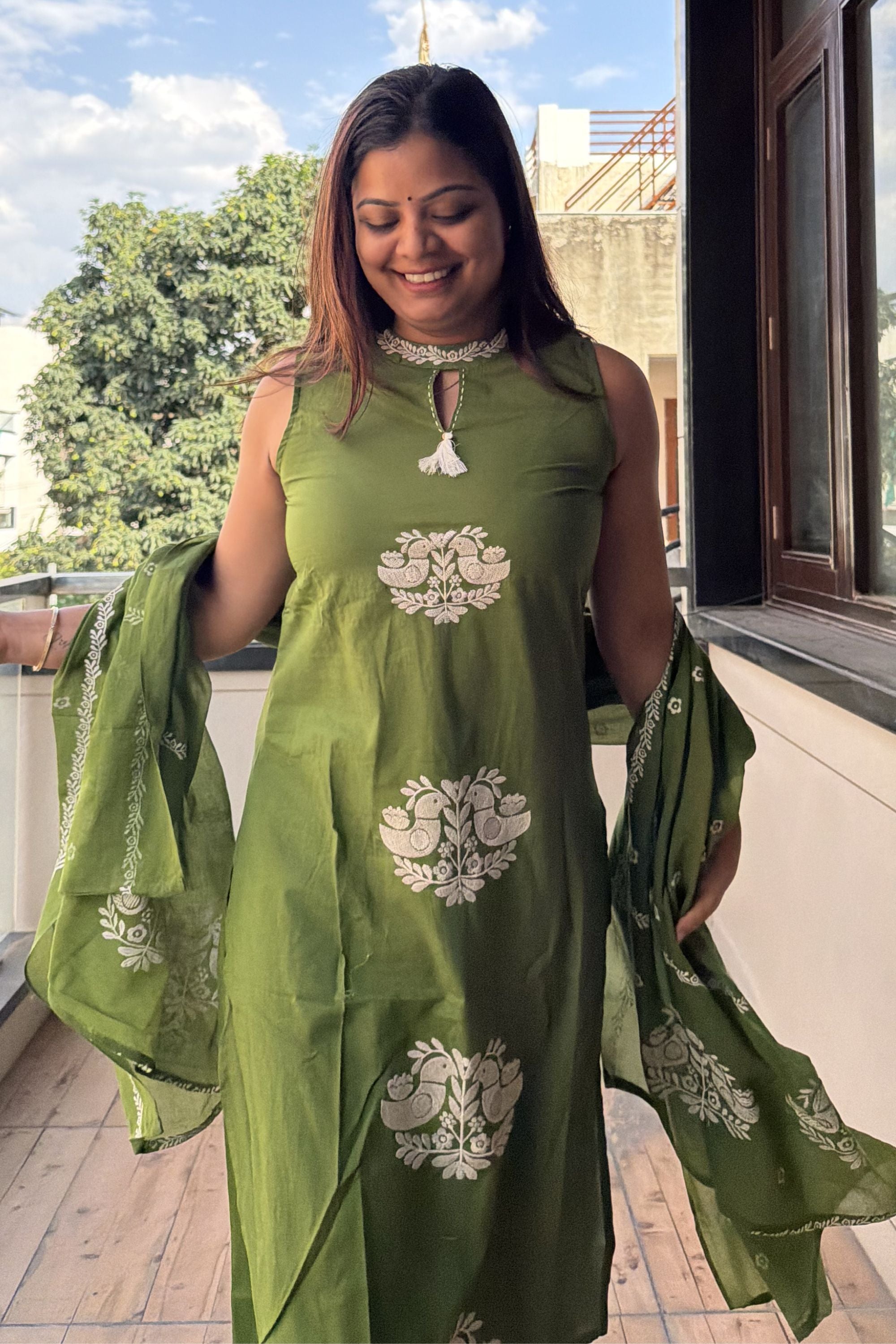 Dupatta Pant Set