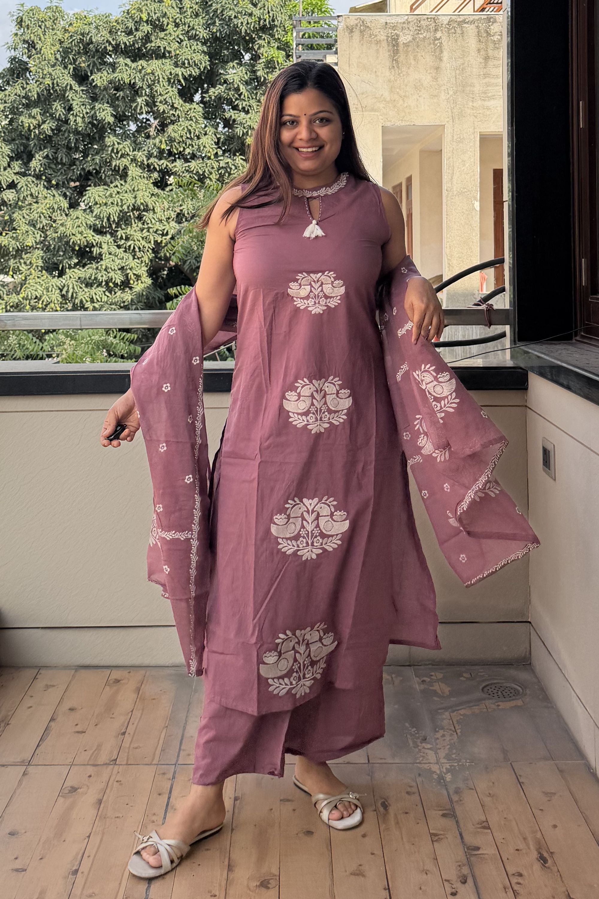 Dupatta Pant Set