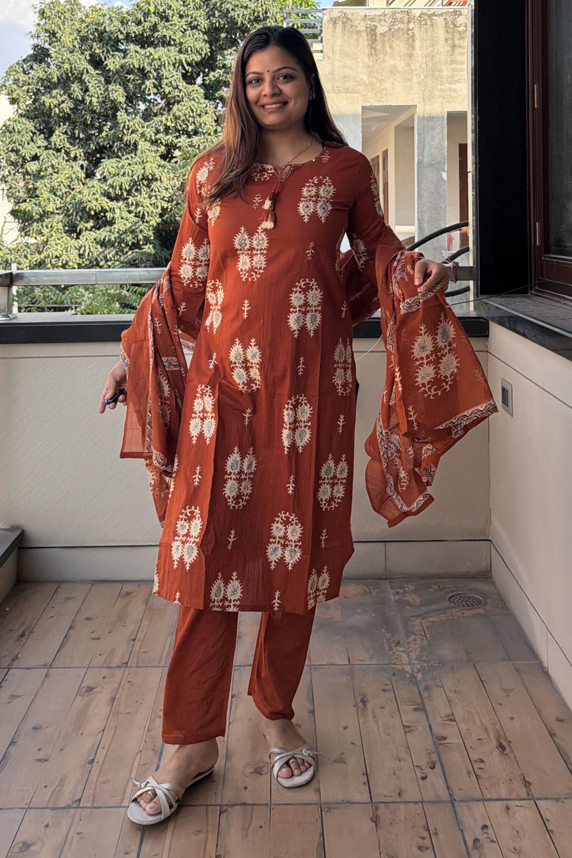 Dupatta Pant Set