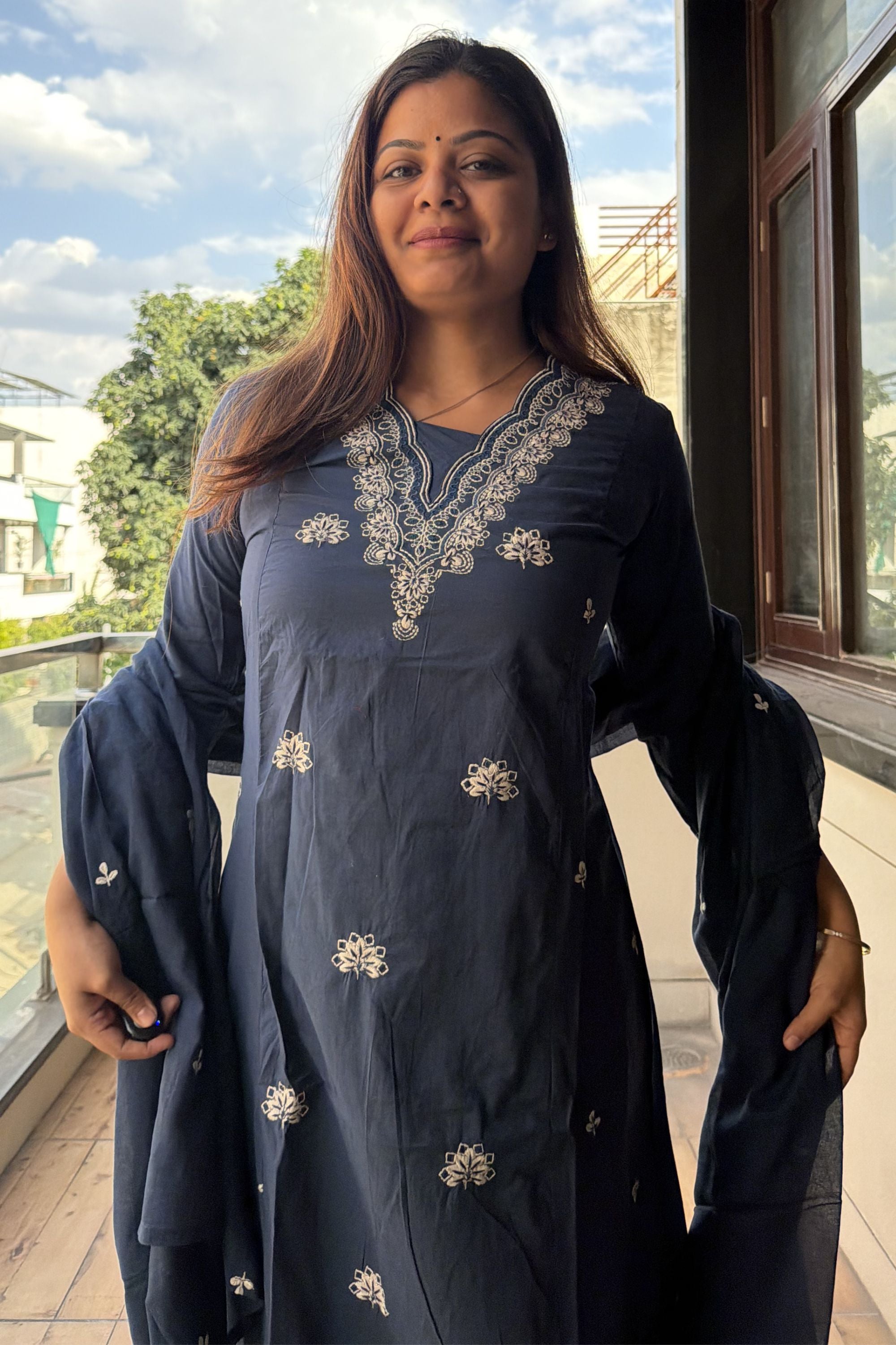 Dupatta Pant Set