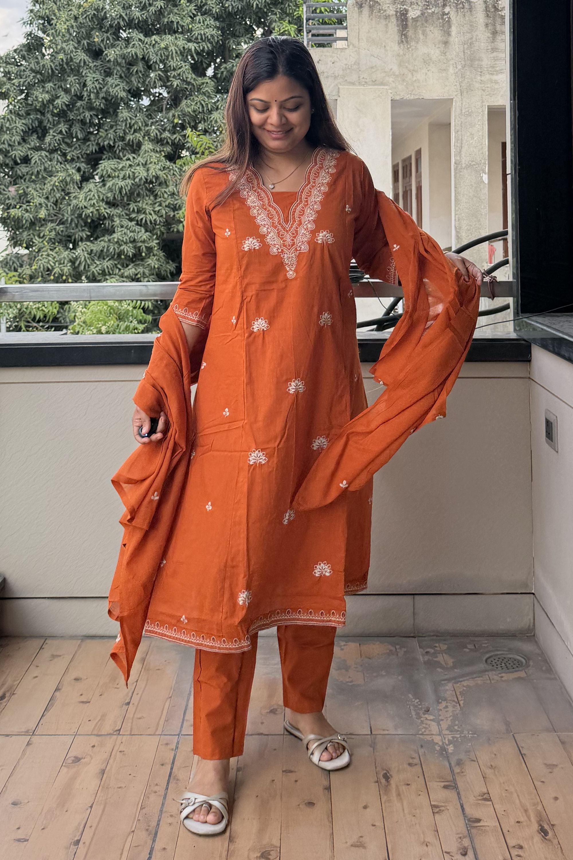Dupatta Pant Set