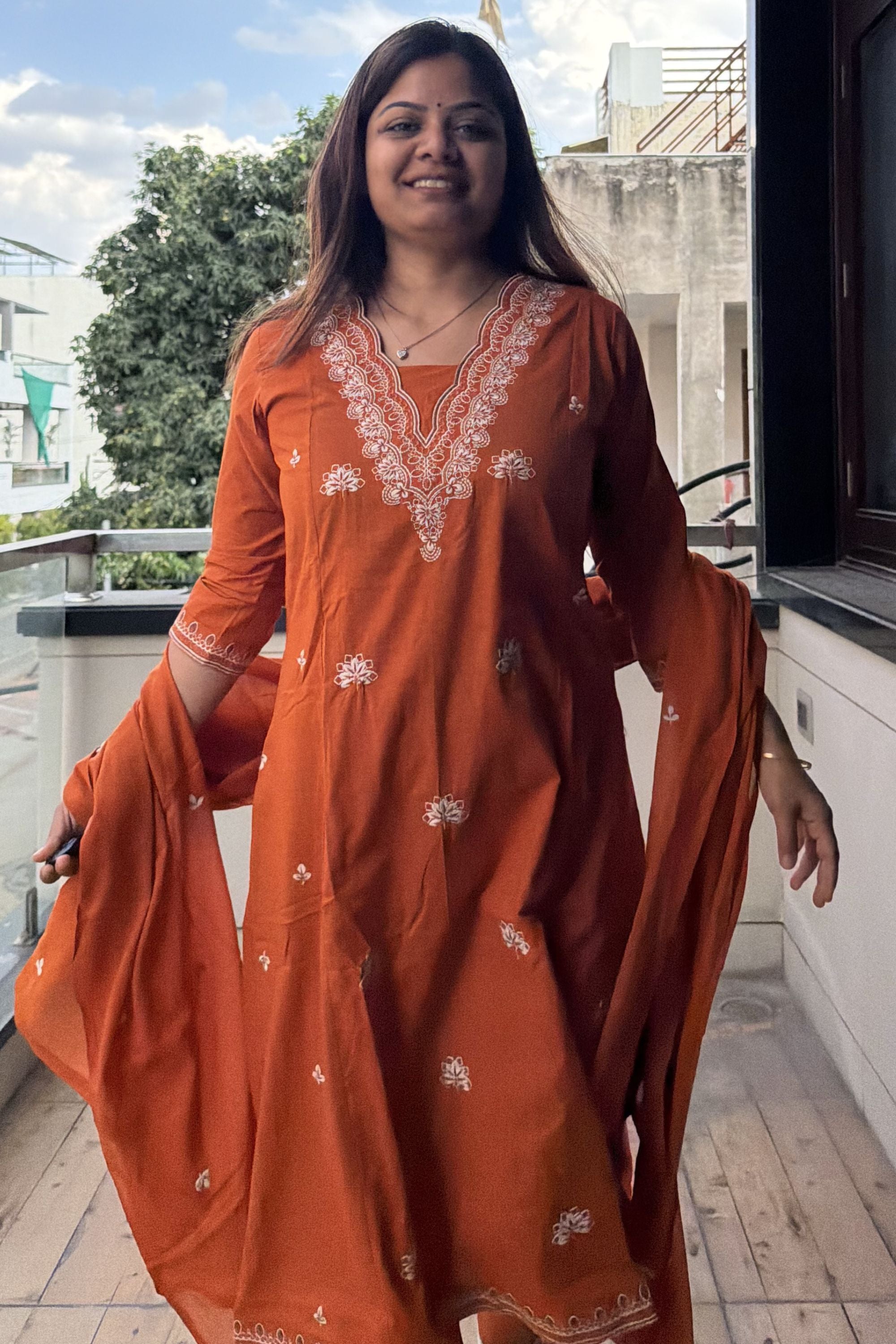 Dupatta Pant Set
