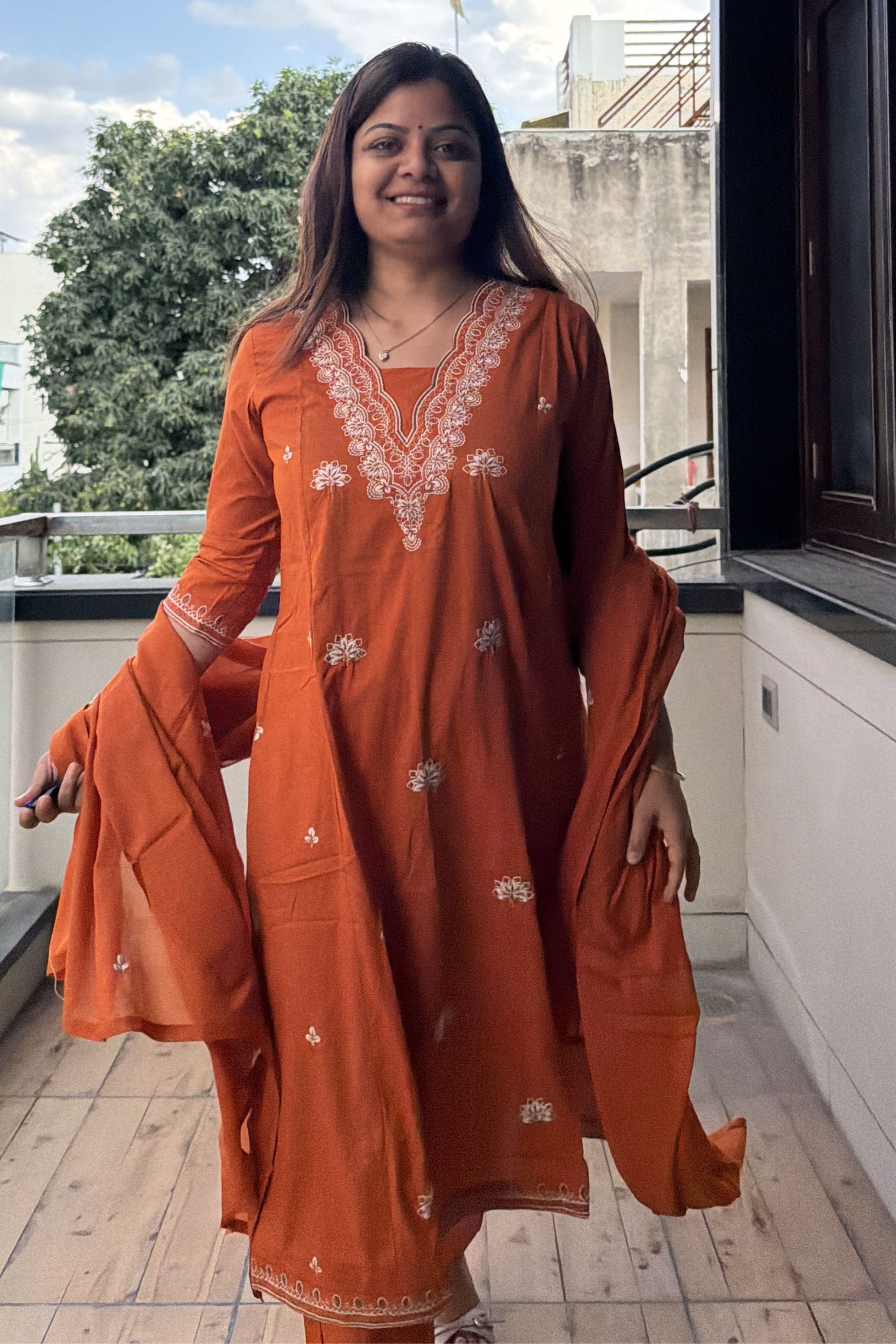 Dupatta Pant Set