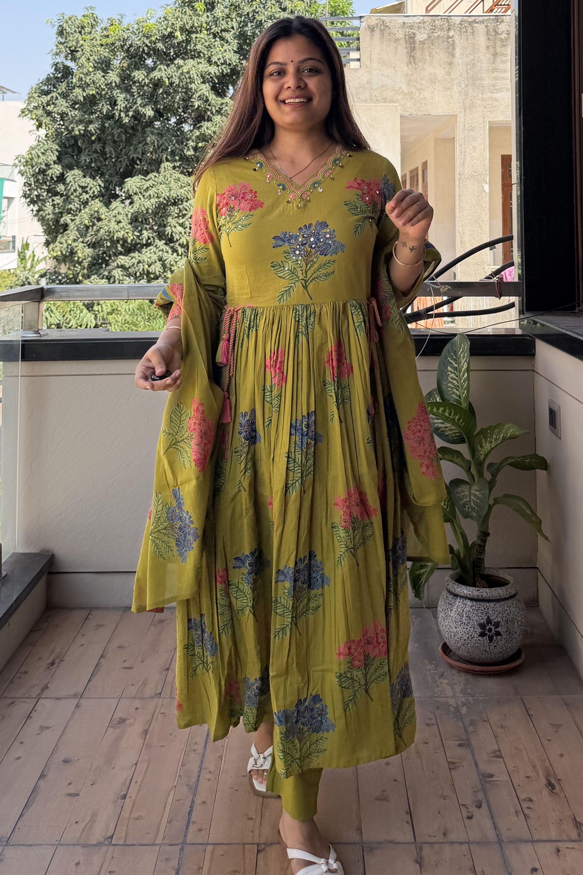 Anarkali Dupatta Set