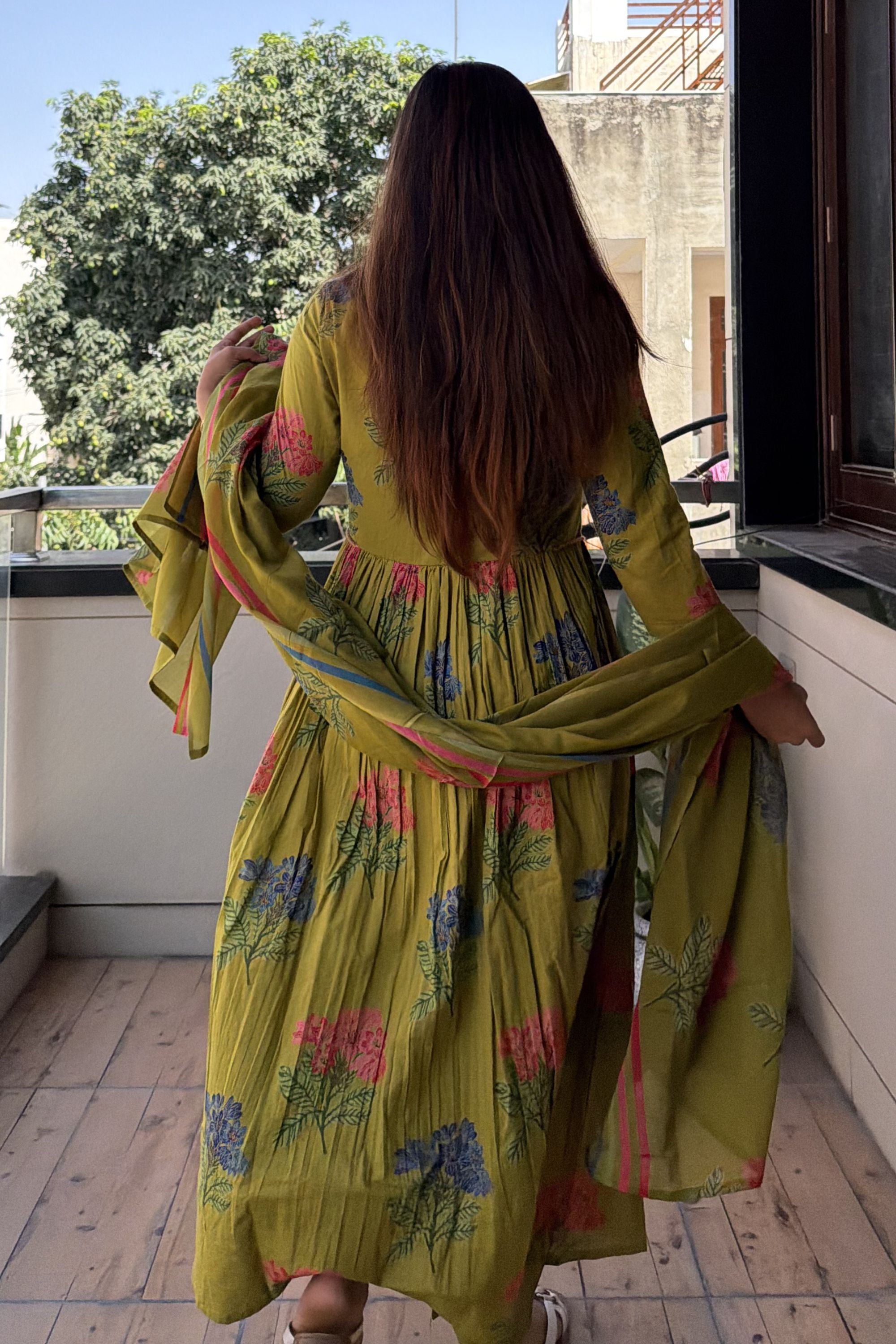 Anarkali Dupatta Set