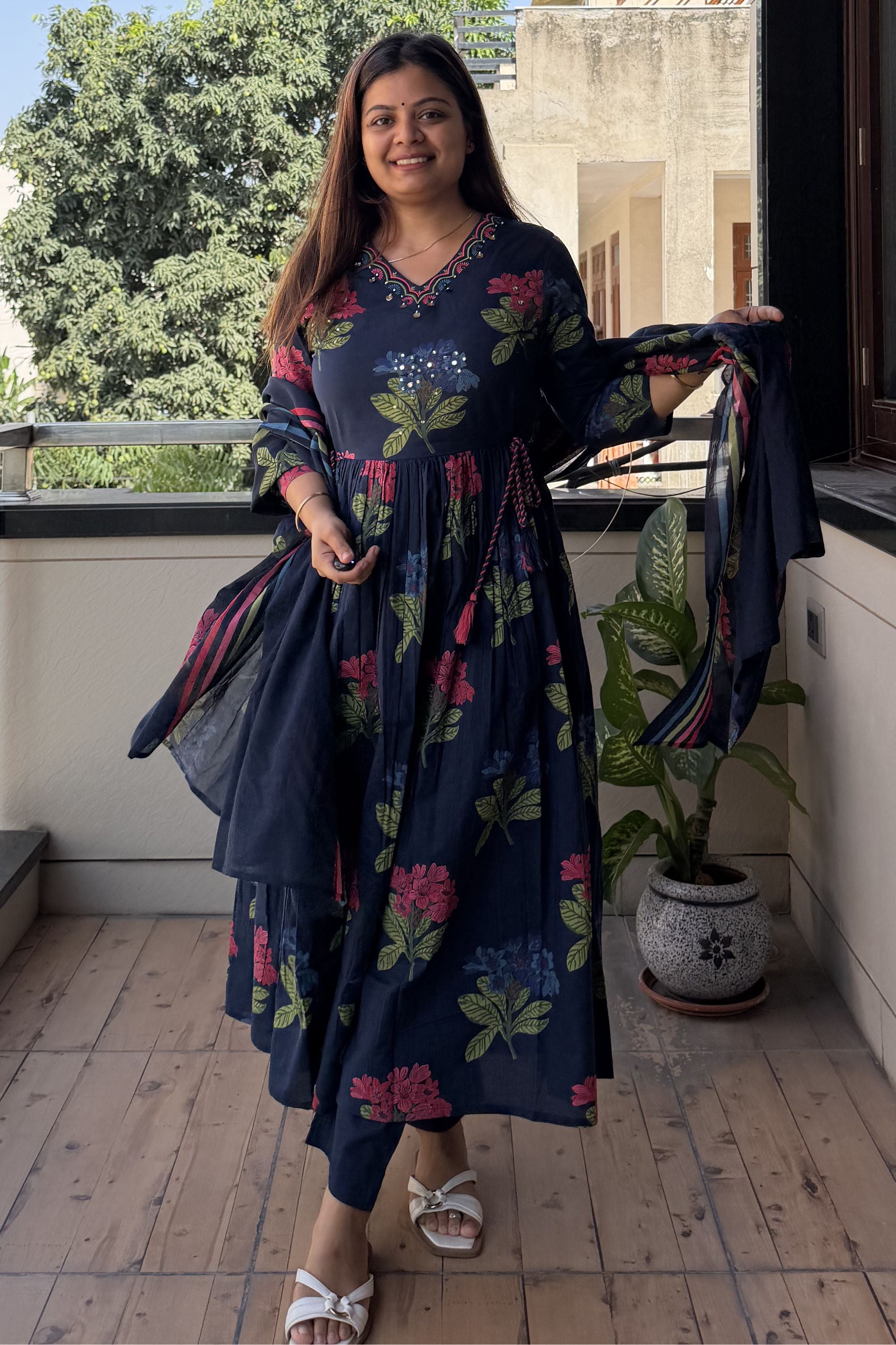 Anarkali Dupatta Set