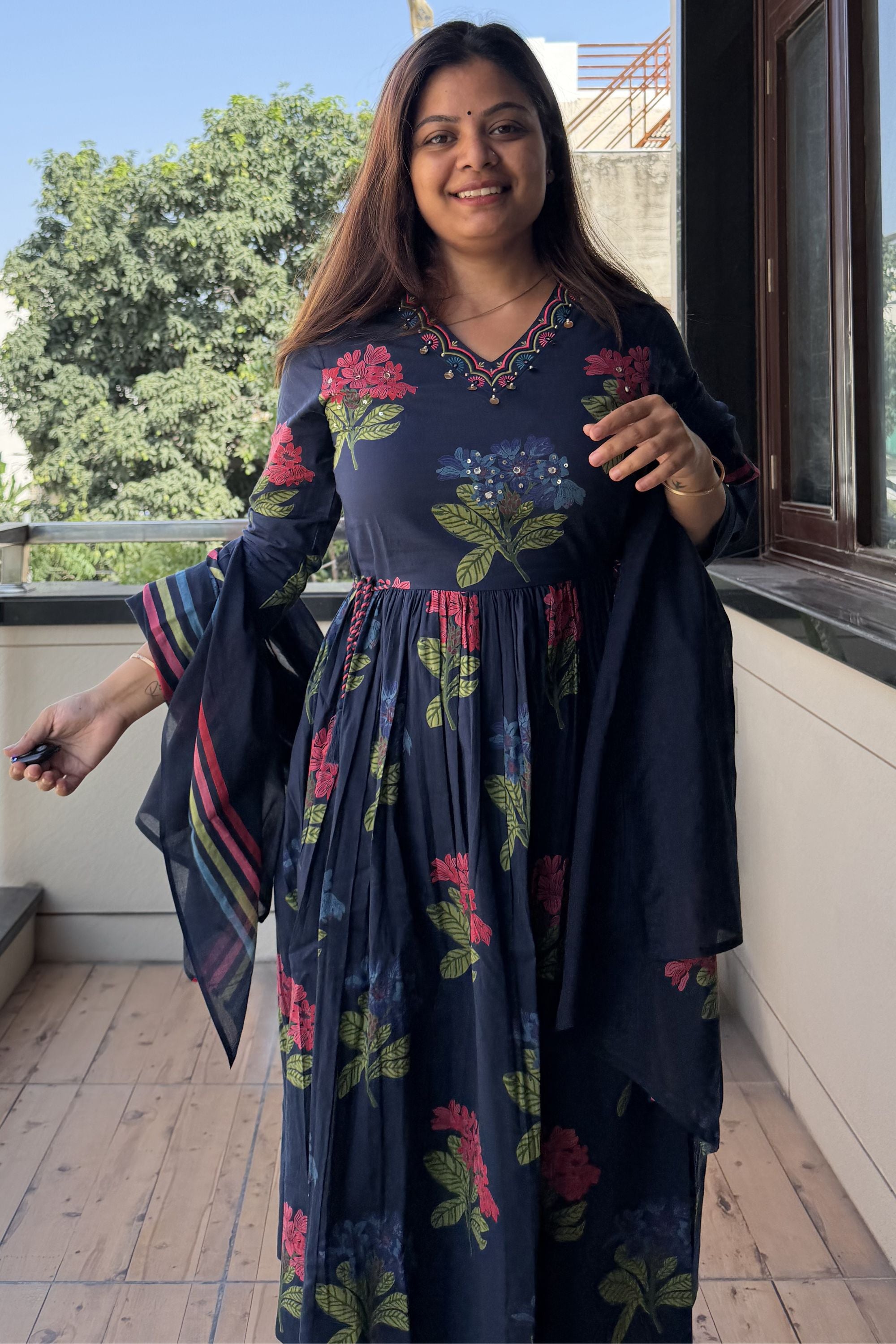 Anarkali Dupatta Set