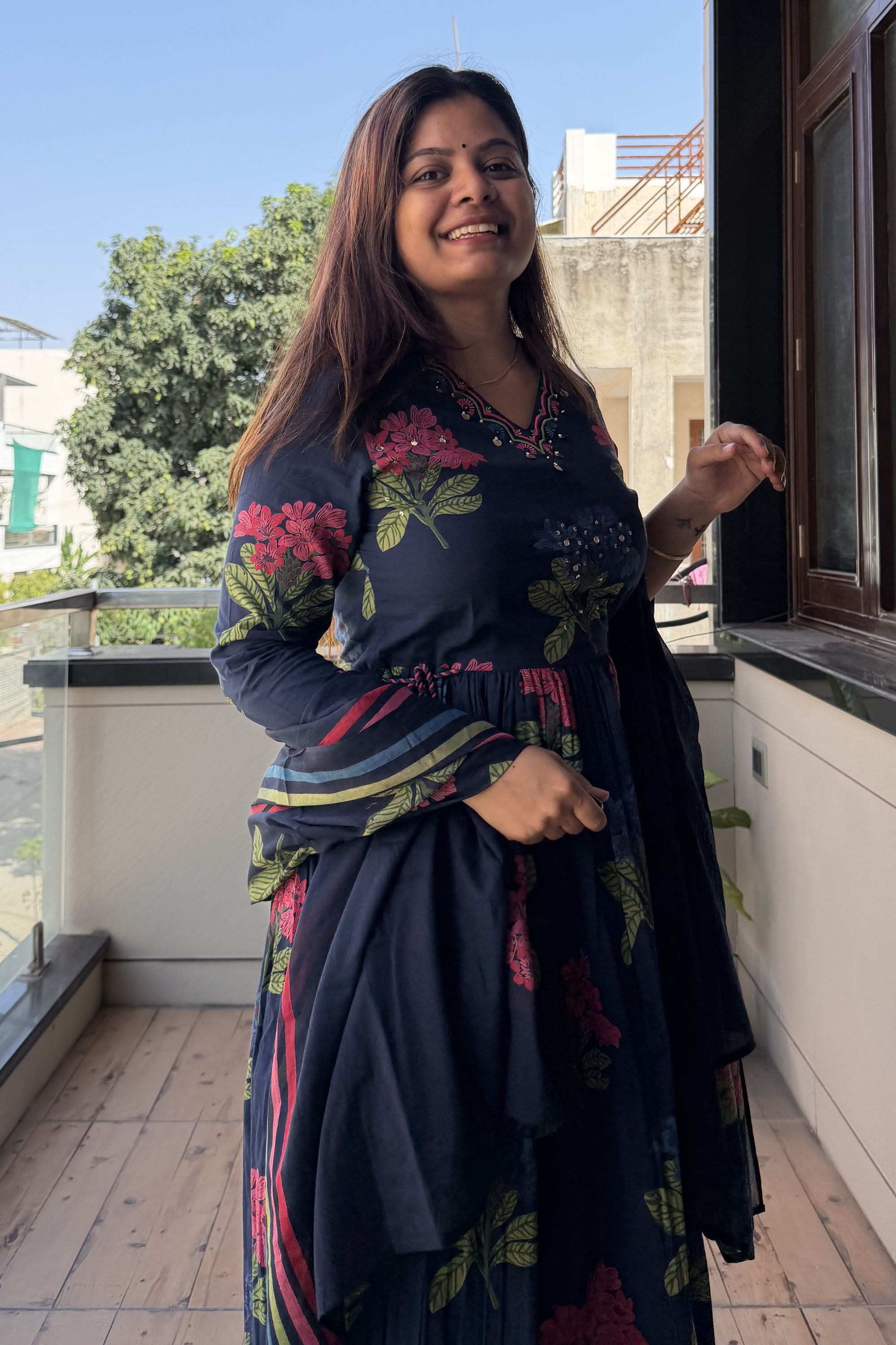 Anarkali Dupatta Set