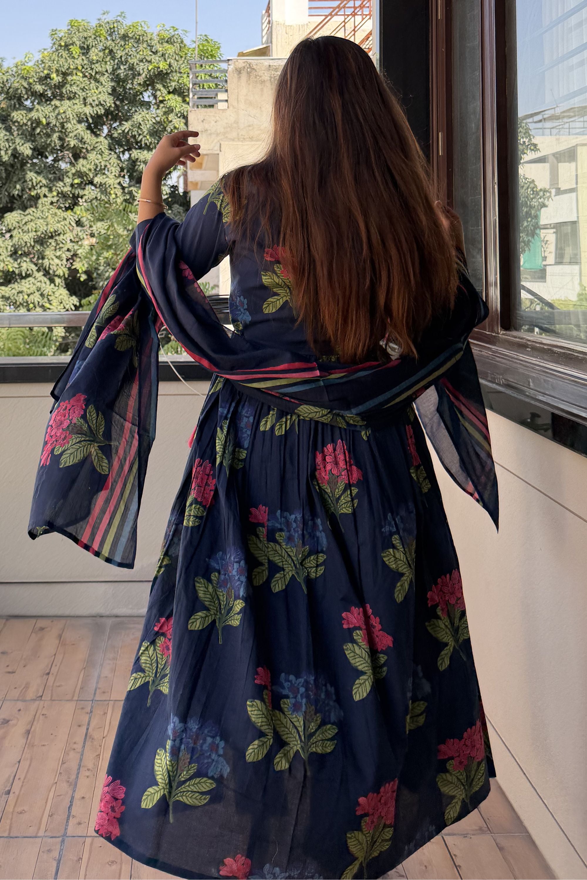 Anarkali Dupatta Set