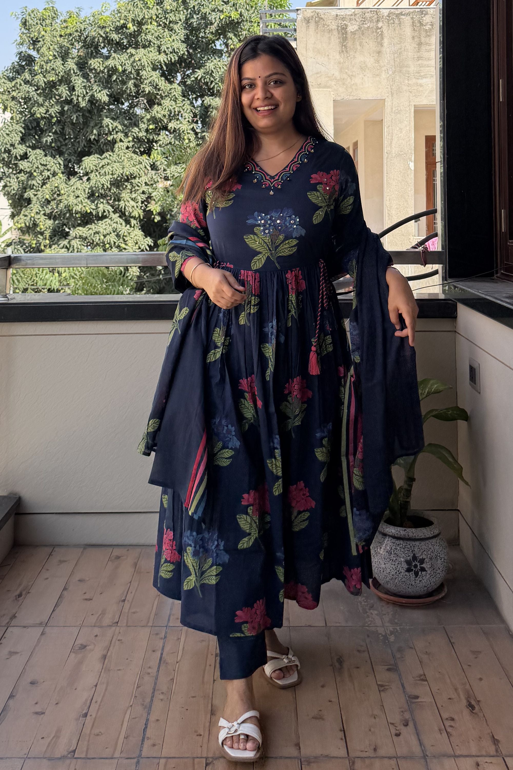Anarkali Dupatta Set