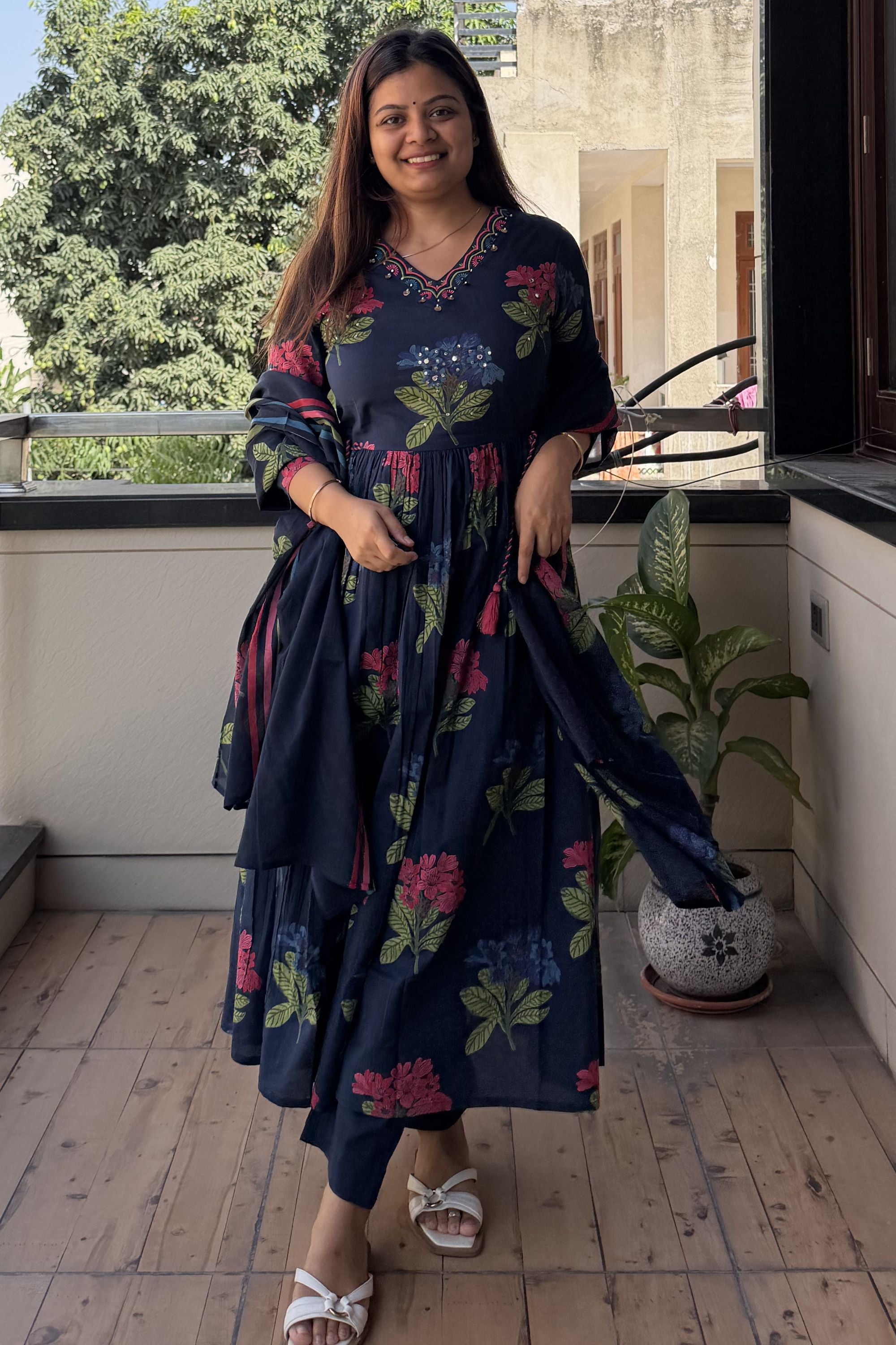 Anarkali Dupatta Set