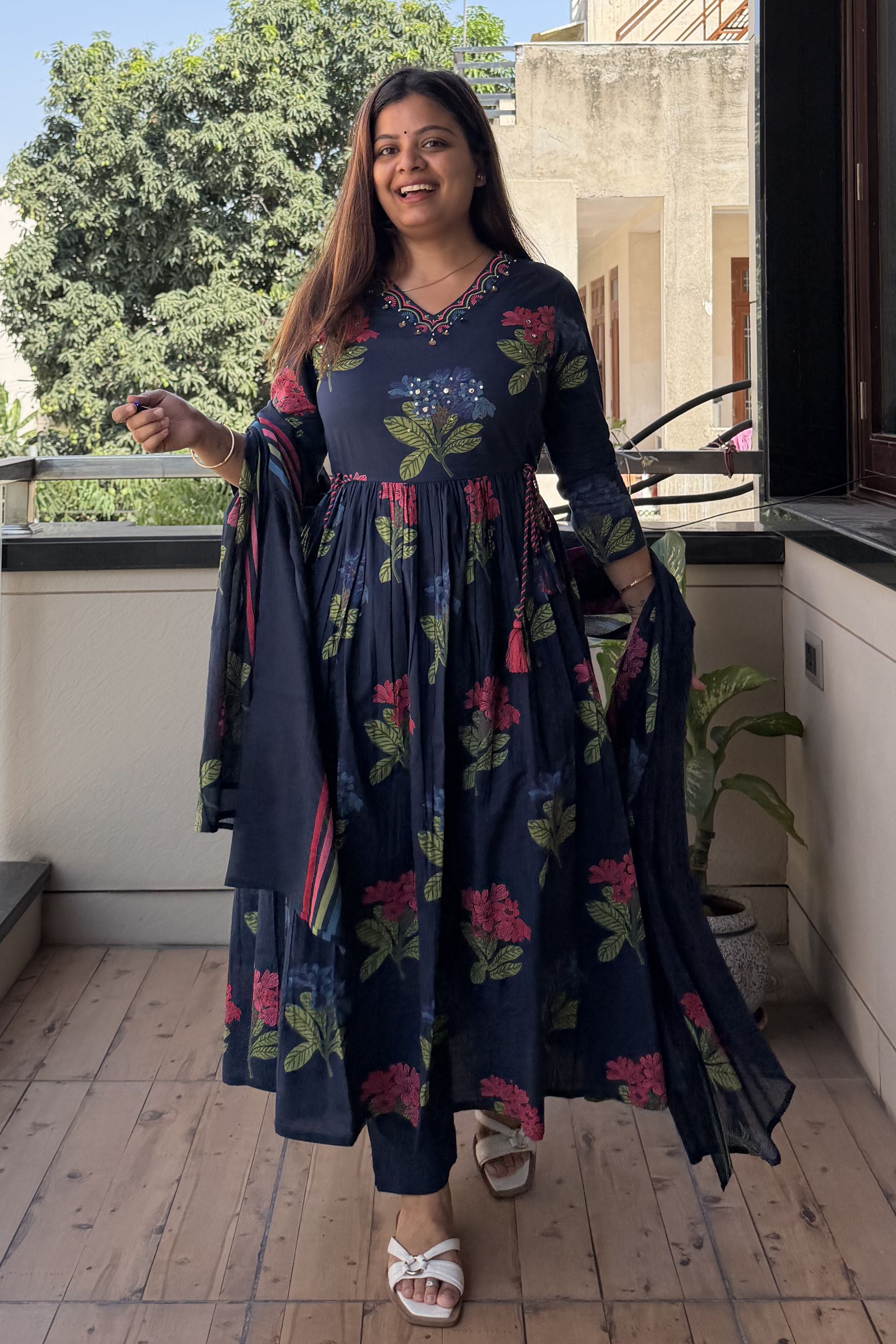 Anarkali Dupatta Set