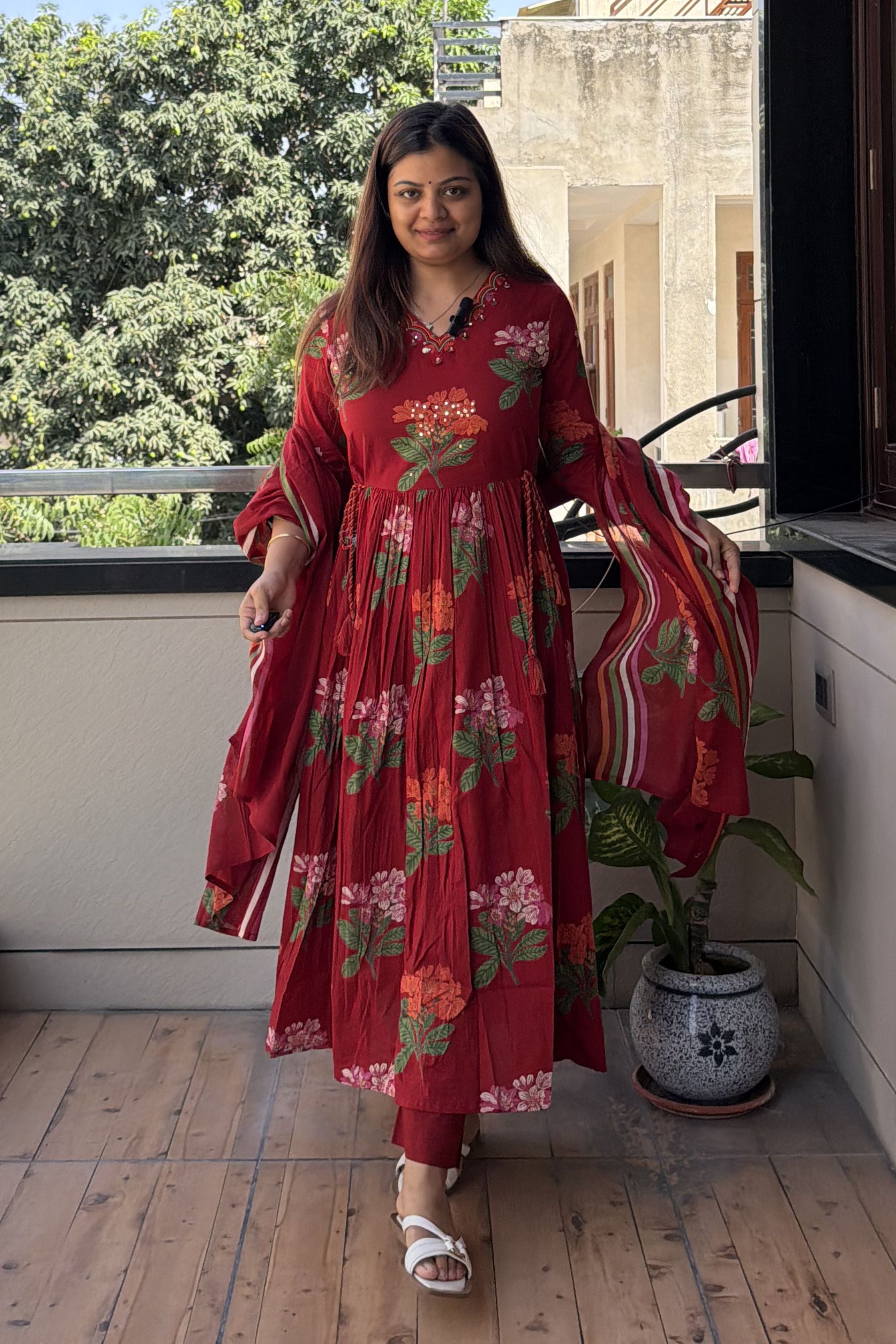 Anarkali Dupatta Set