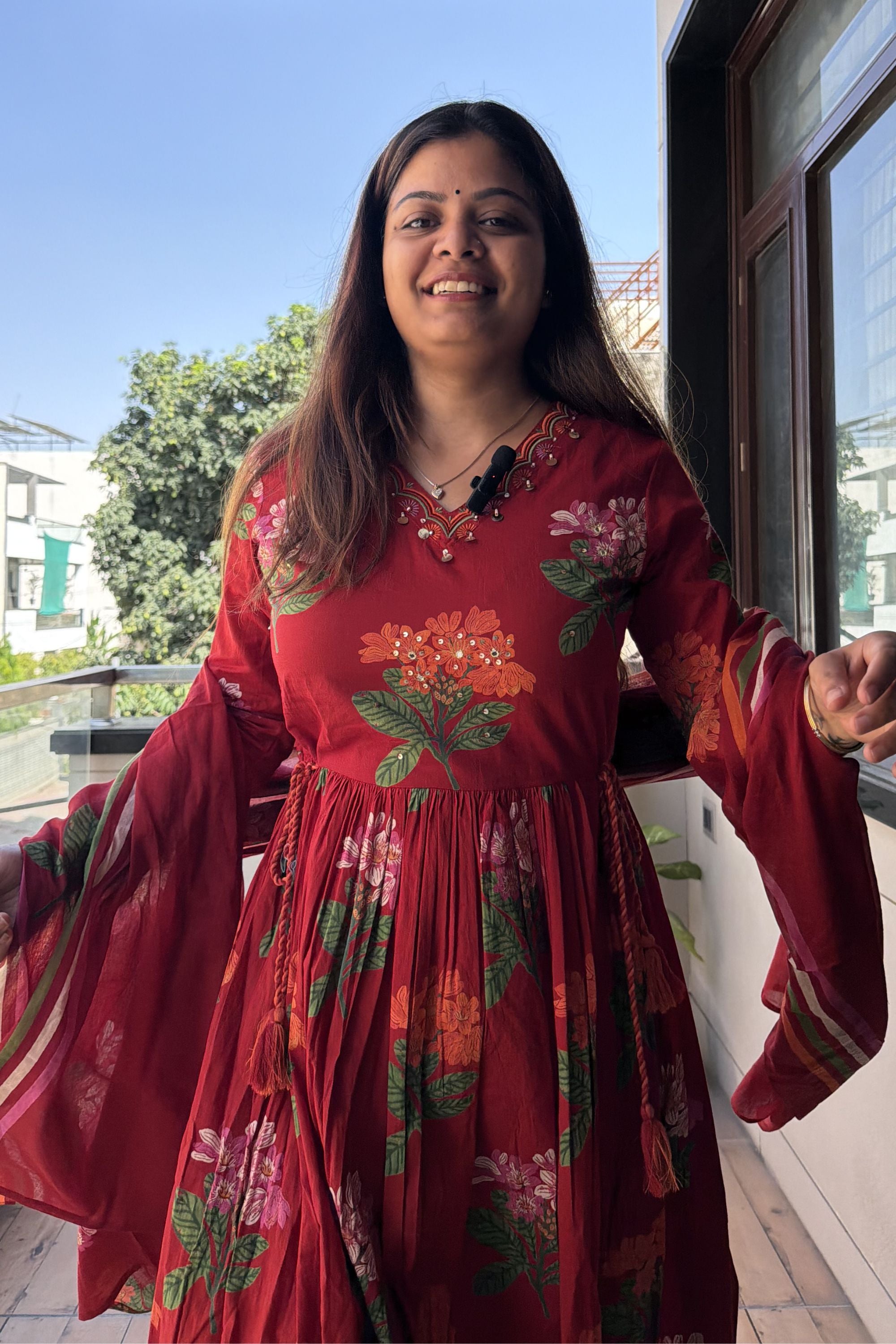 Anarkali Dupatta Set